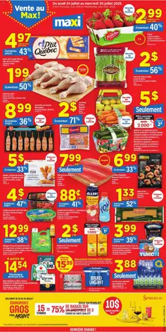 Preview Maxi weekly flyer / circulaire valid from Jul 24, 2025