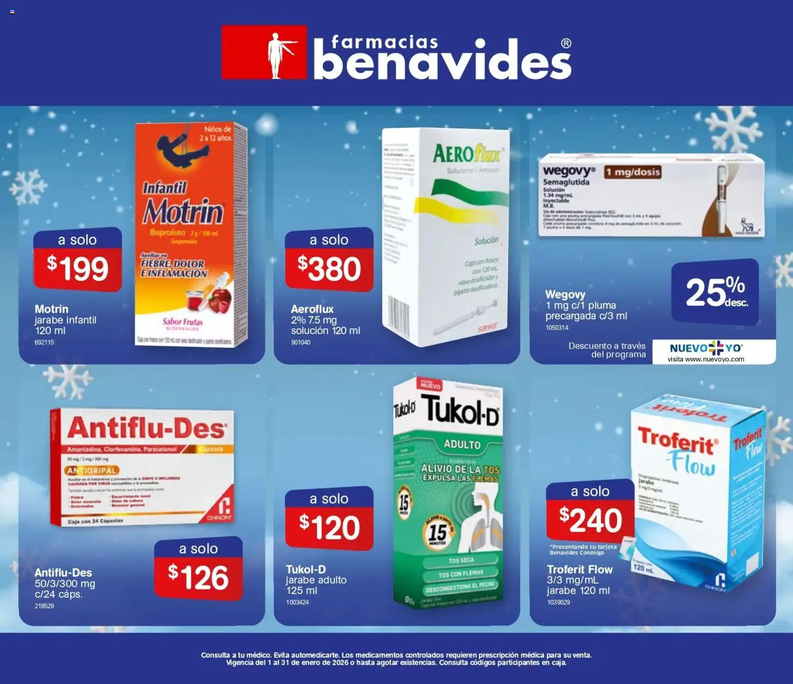 Farmacia Benavides catálogo - página 1- válido desde 01/01/2026