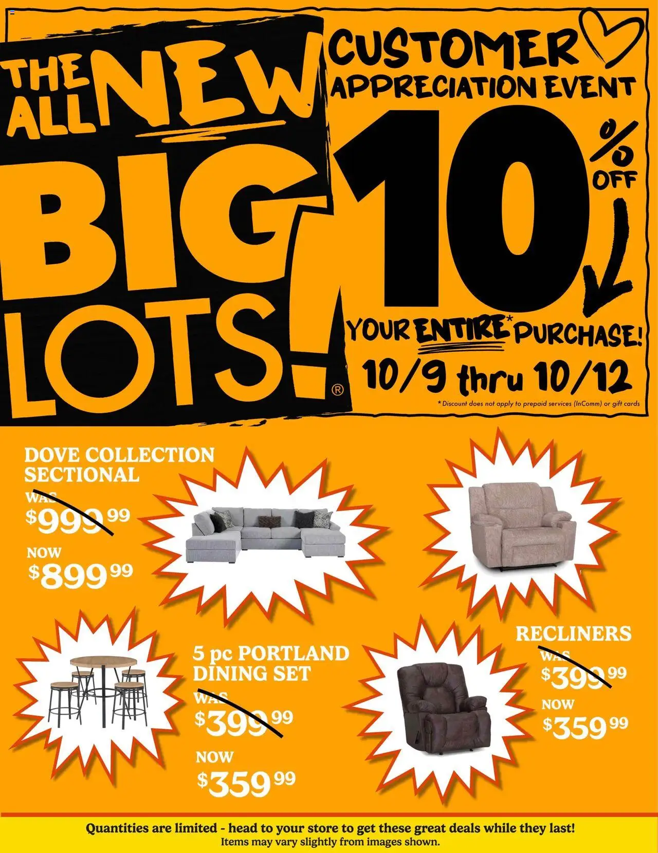 Big Lots Weekly Ad - page 1- valid from 10/09/2025