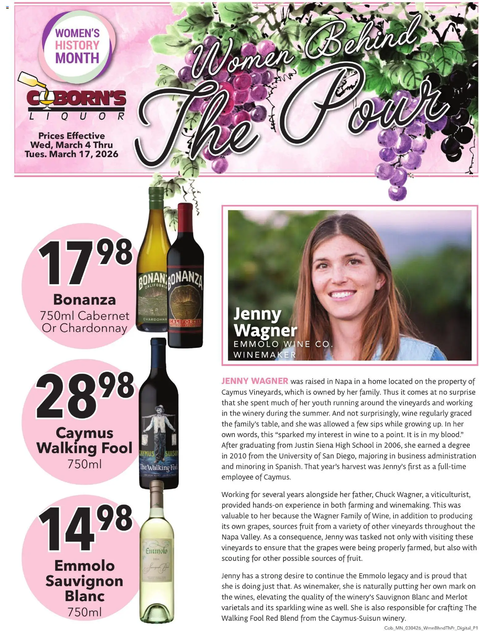 Coborn's Women and wine - page 1- valid from 03/04/2026
