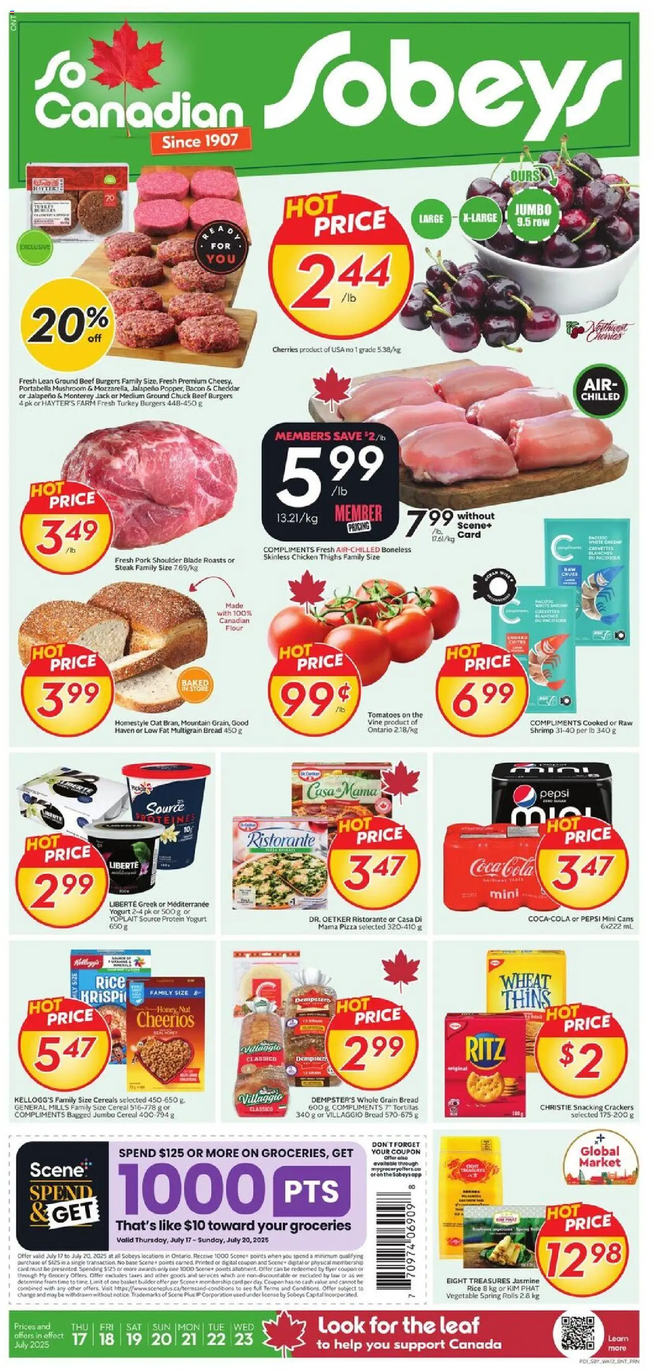 Sobeys weekly flyer / circulaire - page 1- valid from Jul 17, 2025