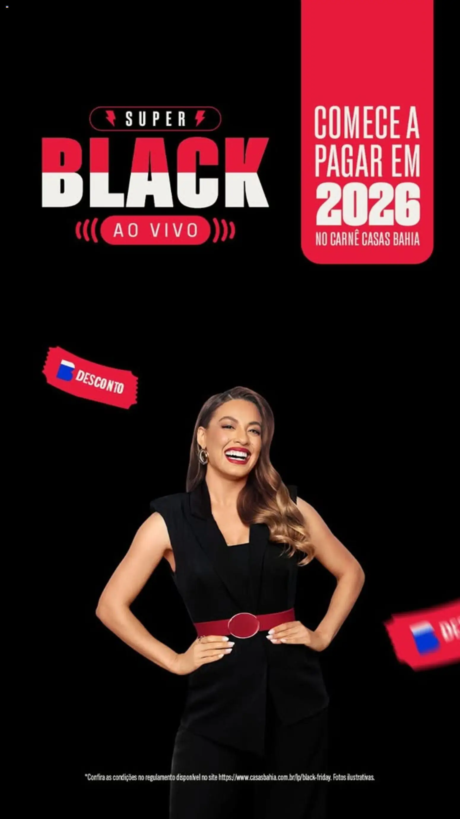 Casas Bahia Black Friday - página 1- válido a partir de 31/10/2025
