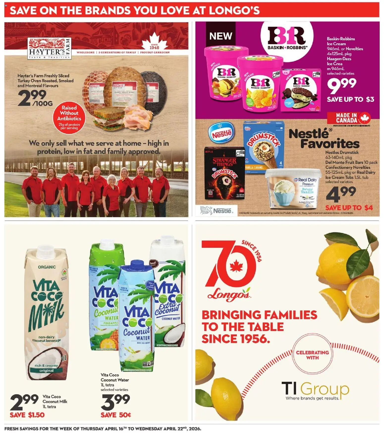Longo's weekly flyer / circulaire - page 22- valid from Apr 16, 2026
