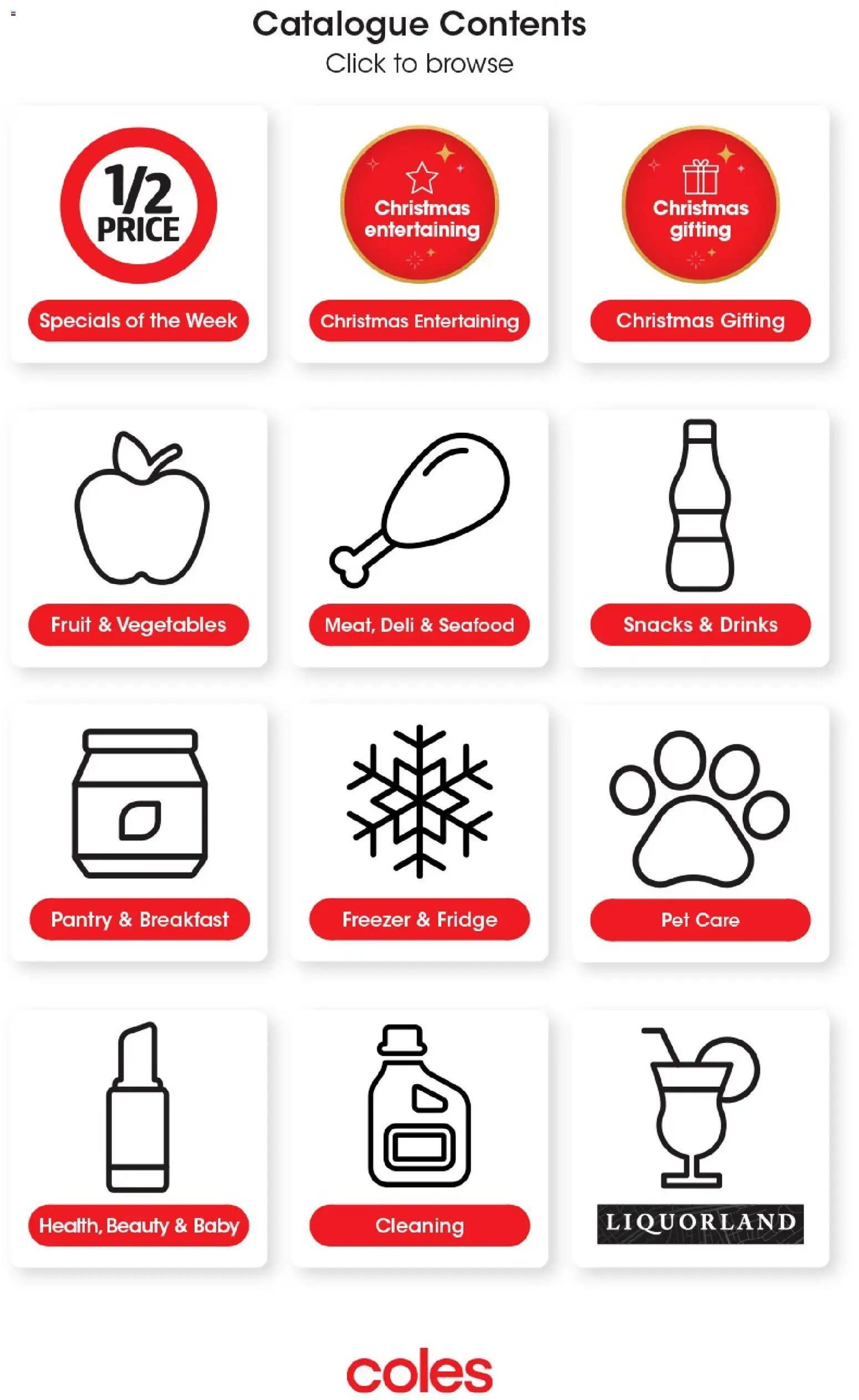 Coles  Catalogue  - page 2- valid from 03/12/2025