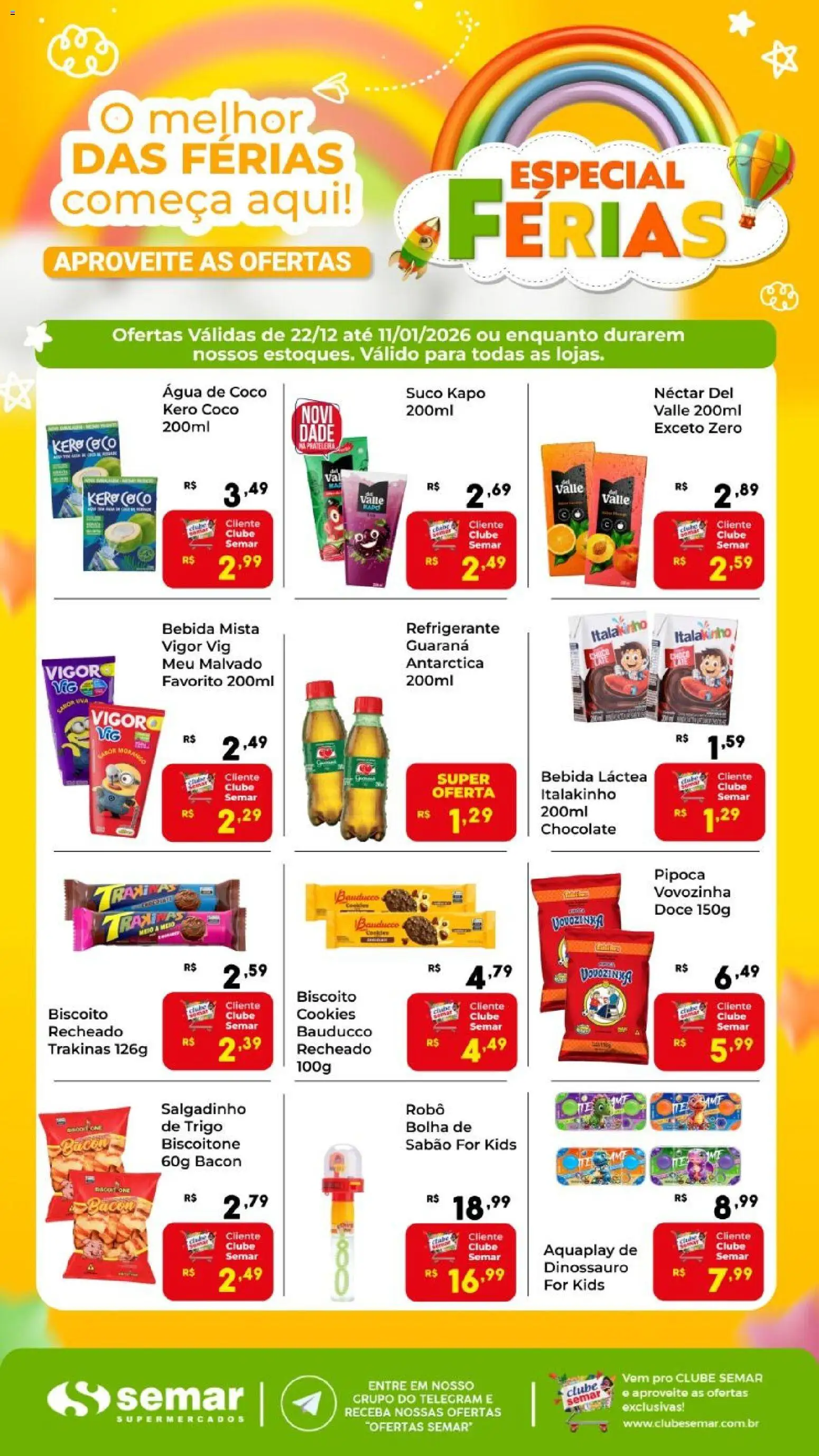 Semar Supermercado - Ofertas Férias Bebidas - página 1- válido a partir de 22/12/2025

