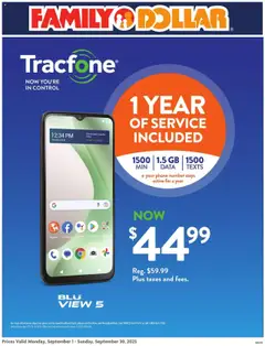 Preview Family Dollar AT&T/Tracfone valid from 09/01/2025
