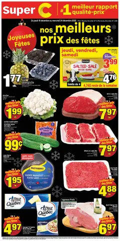 Preview Super C weekly flyer / circulaire valid from Dec 18, 2025