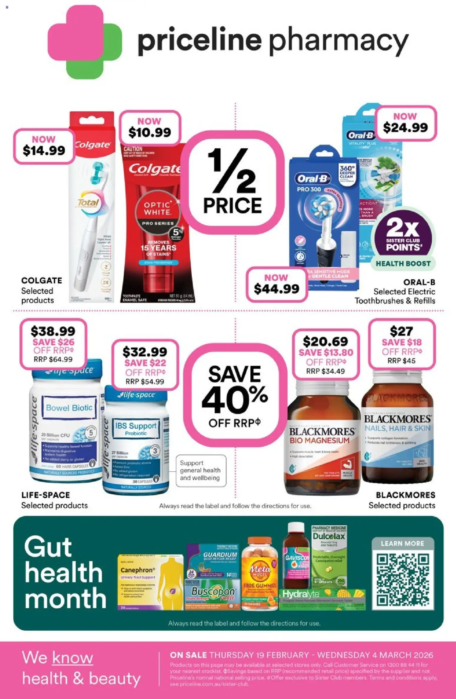Priceline Pharmacy Catalogue  - page 32- valid from 19/02/2026