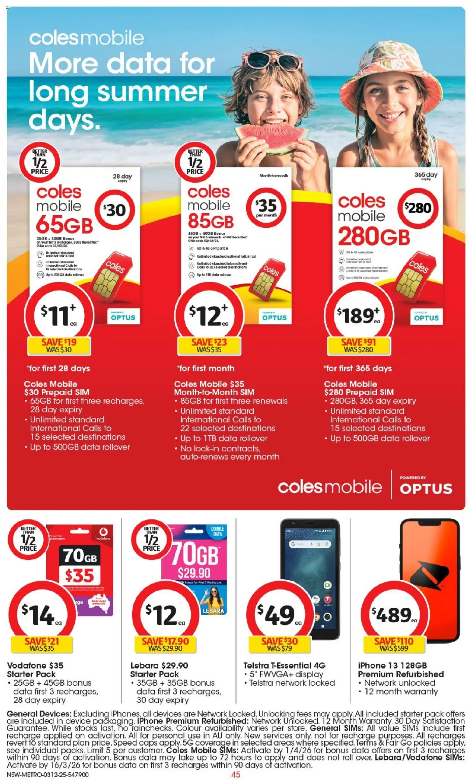 Coles  Catalogue  - page 46- valid from 03/12/2025