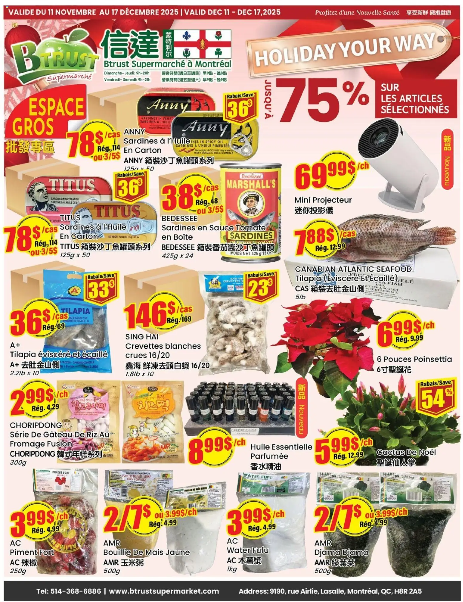 Btrust Supermarket weekly flyer / circulaire - page 1- valid from Dec 11, 2025