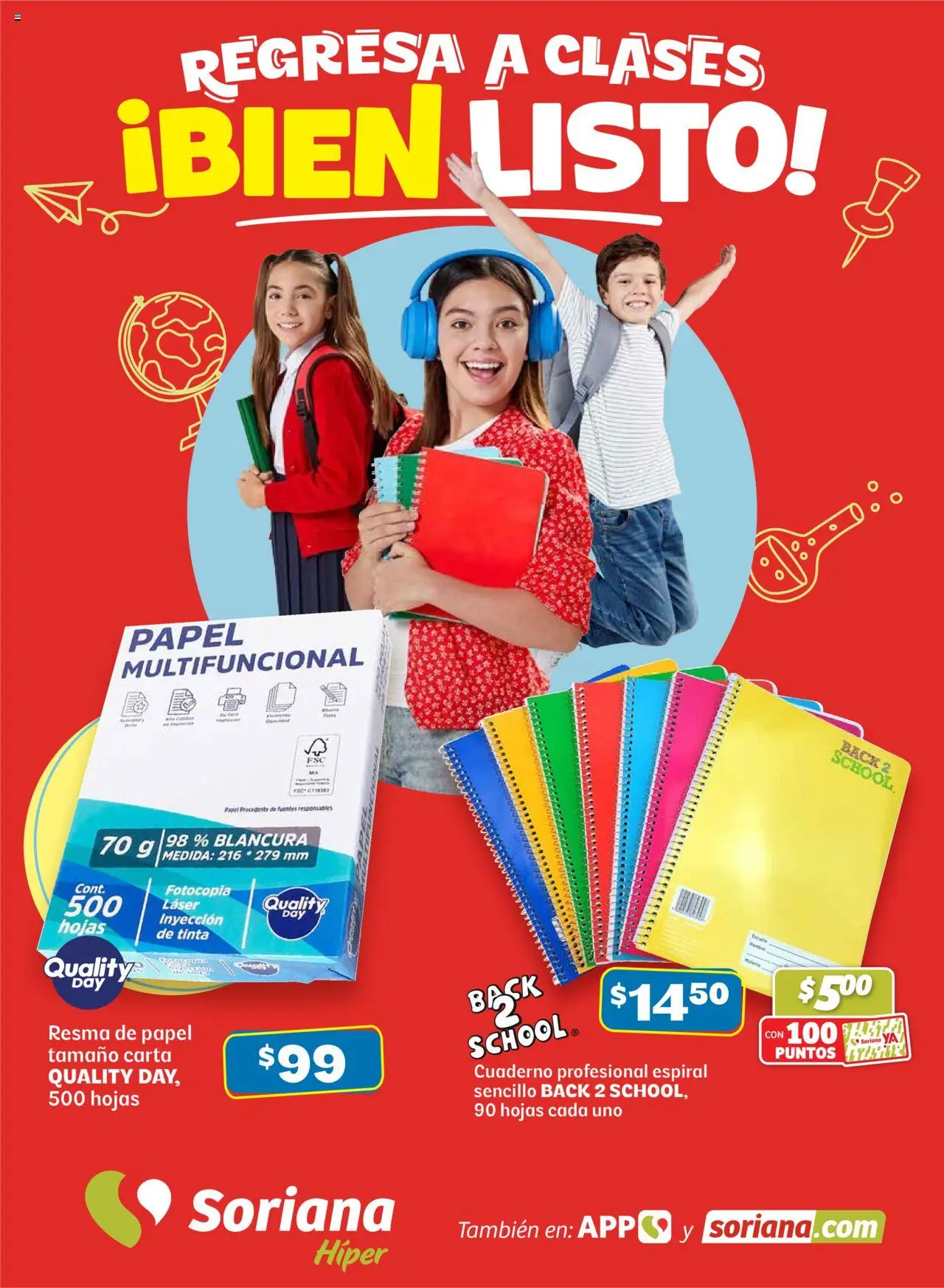 Soriana - Regresa a clases bien listo Híper Nacional - página 1- válido desde 14/08/2025