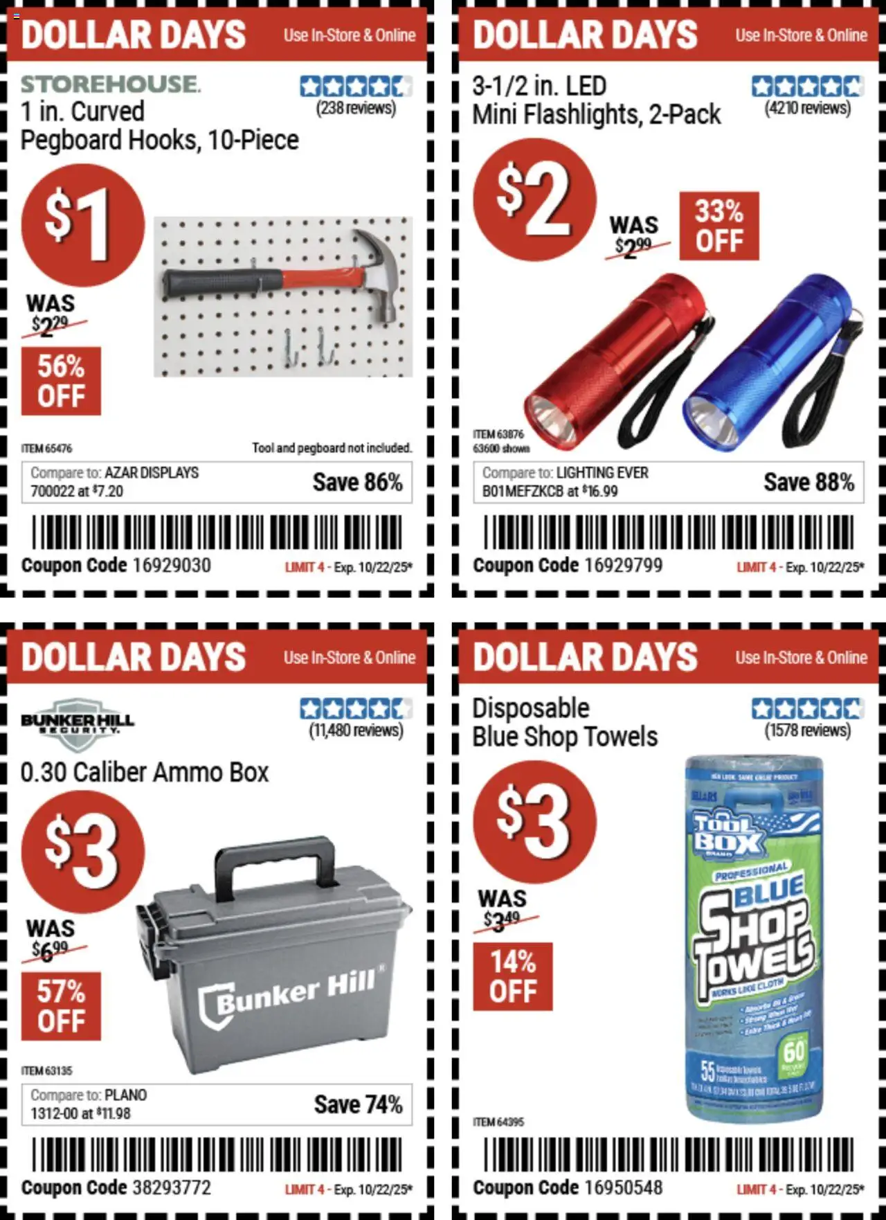 Harbor Freight Dollar Days - page 1- valid from 10/09/2025
