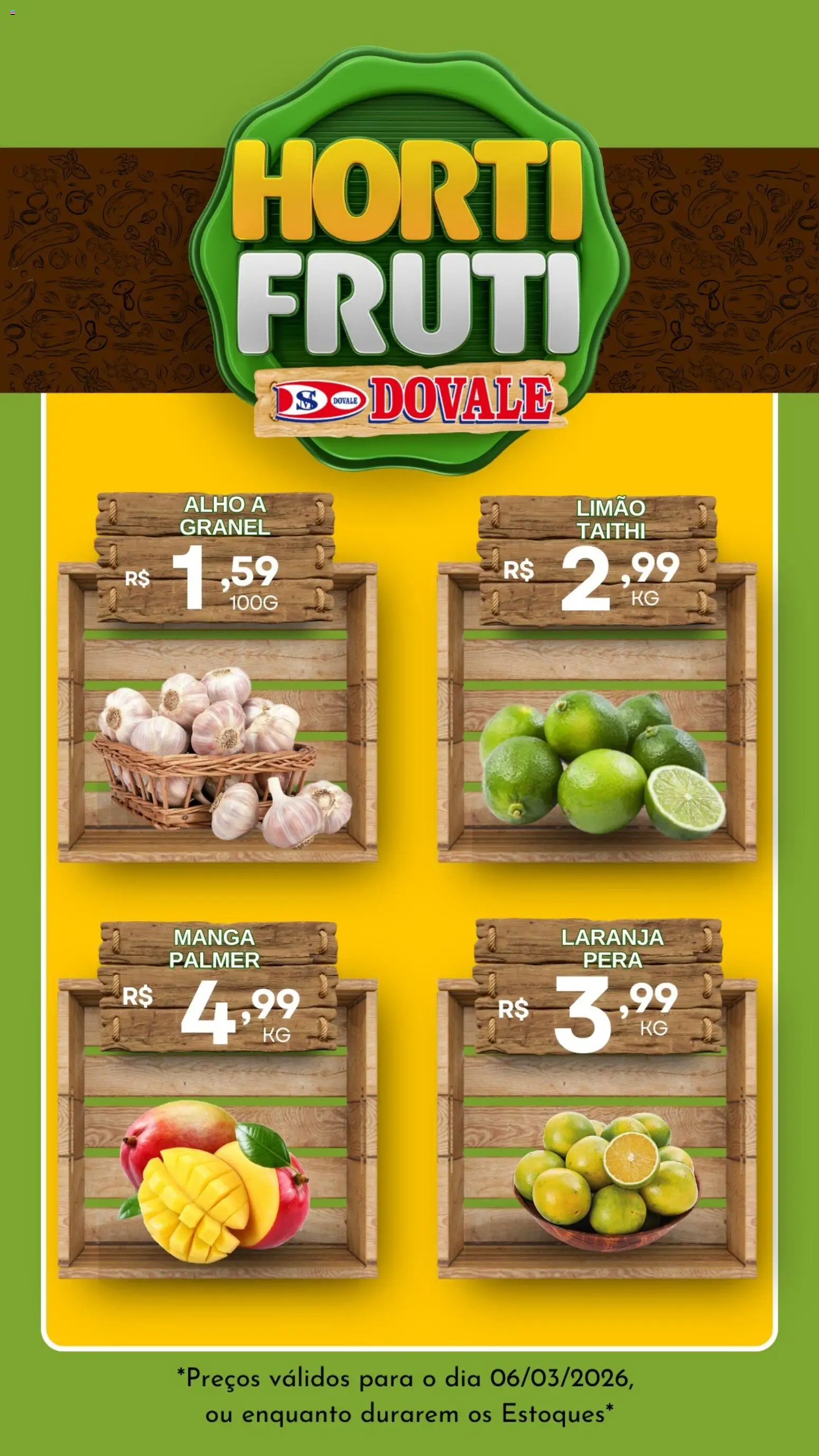 Dovale ofertas Hortifruti - página 1- válido a partir de 06/03/2026
