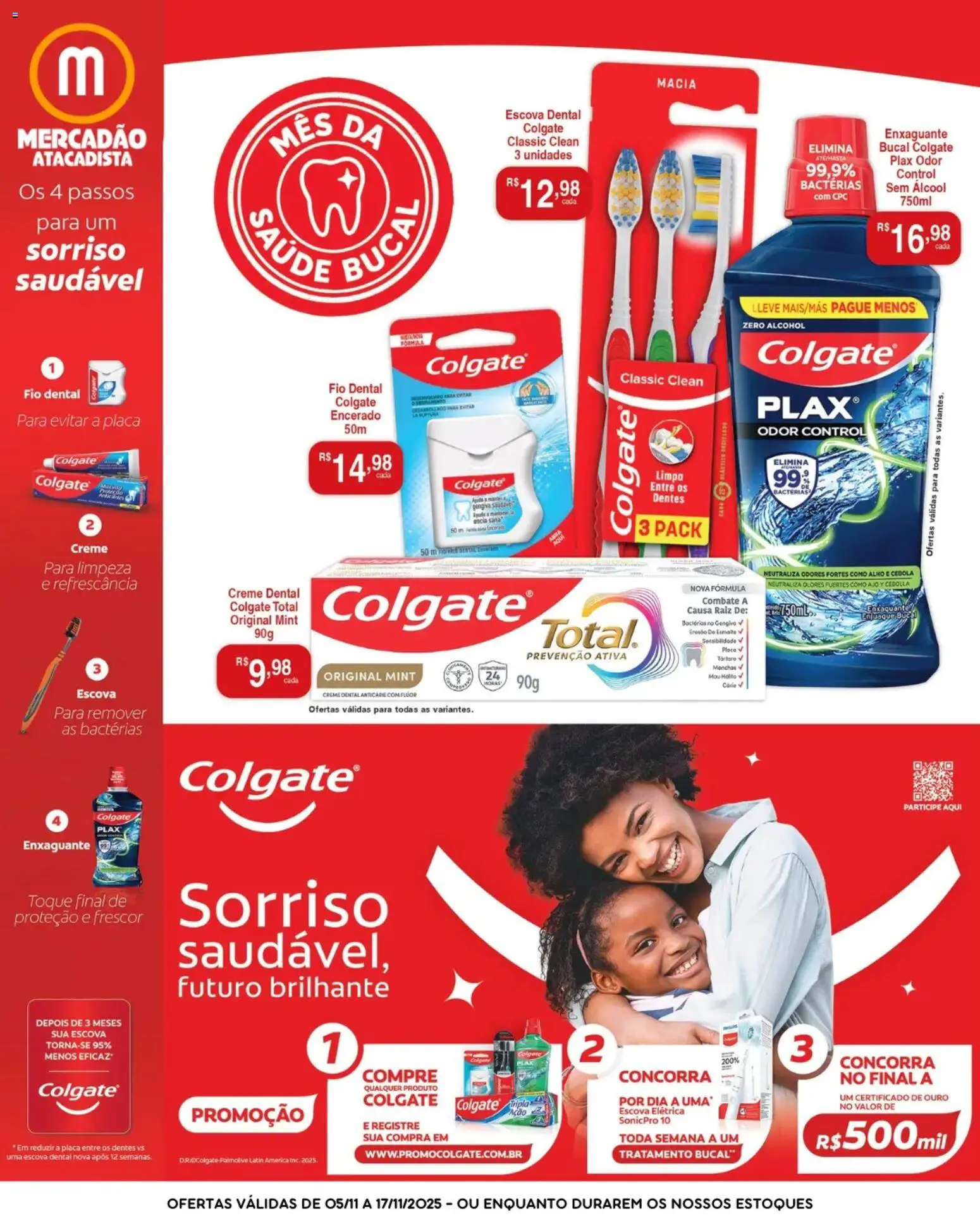 Mercadão Atacadista - Ofertas do mês da saúde bucal - página 1- válido a partir de 05/11/2025
