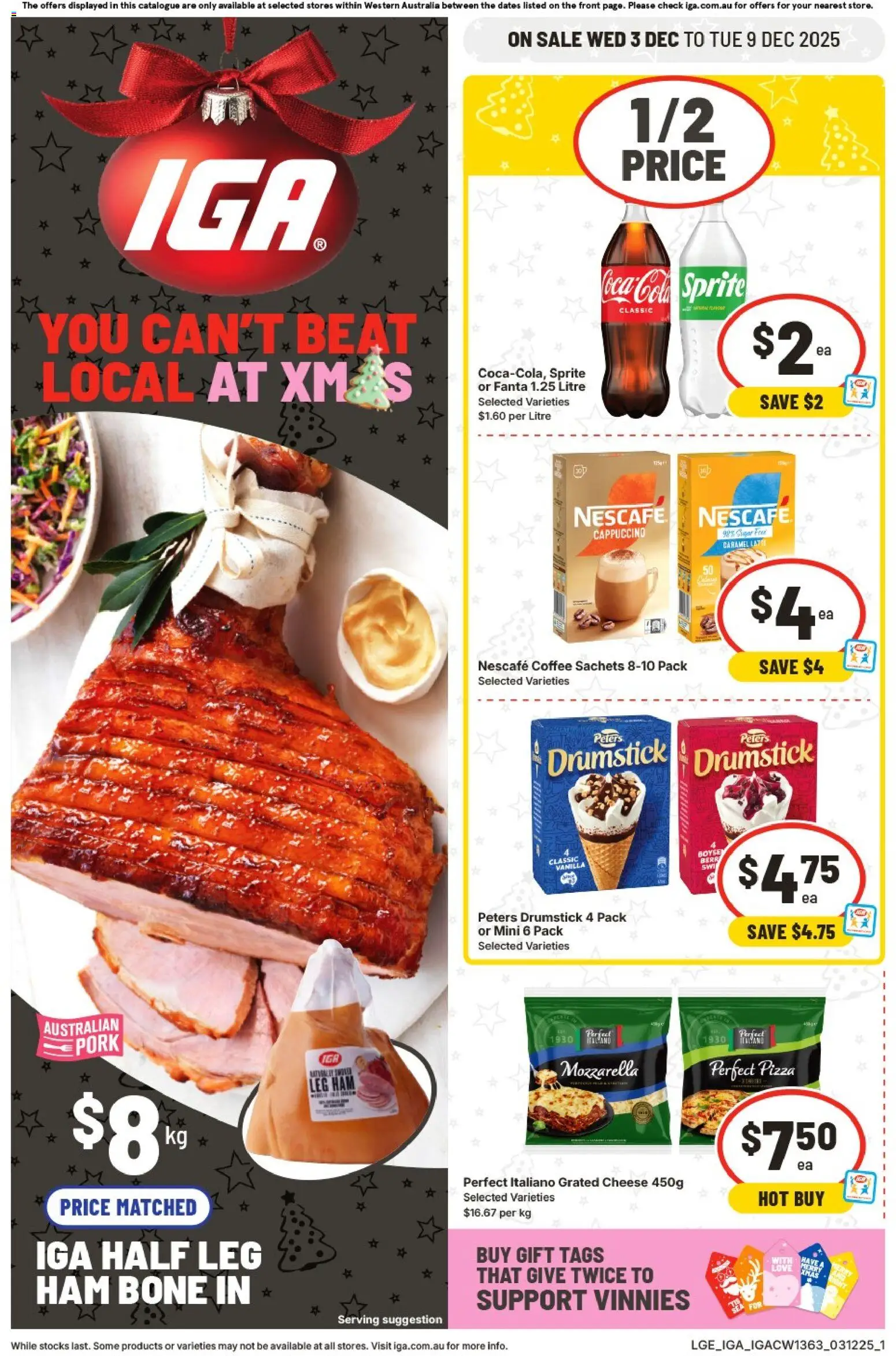 IGA Catalogue WA - page 1- valid from 03/12/2025