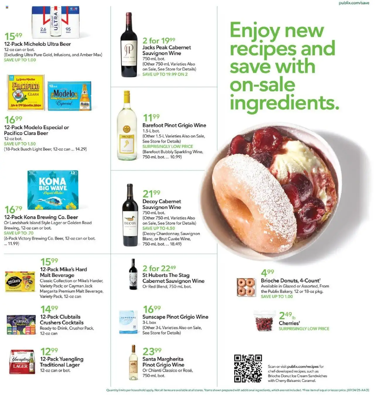 Publix Weekly Ad - page 3- valid from 07/23/2025