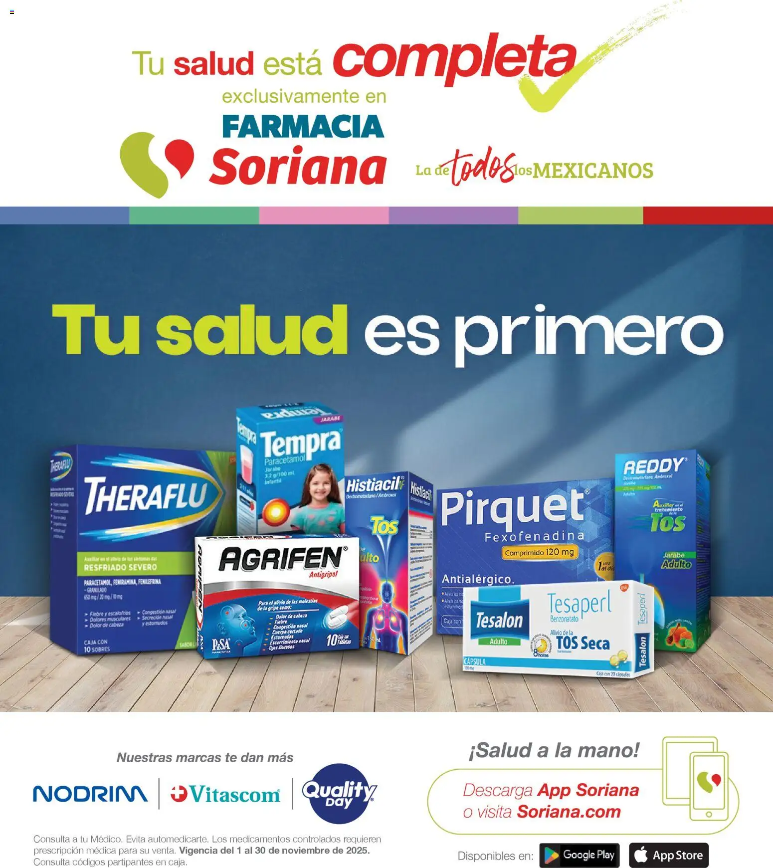 Soriana - Folleto Farmacia Soriana Noviembre Híper Nacional - página 1- válido desde 01/11/2025