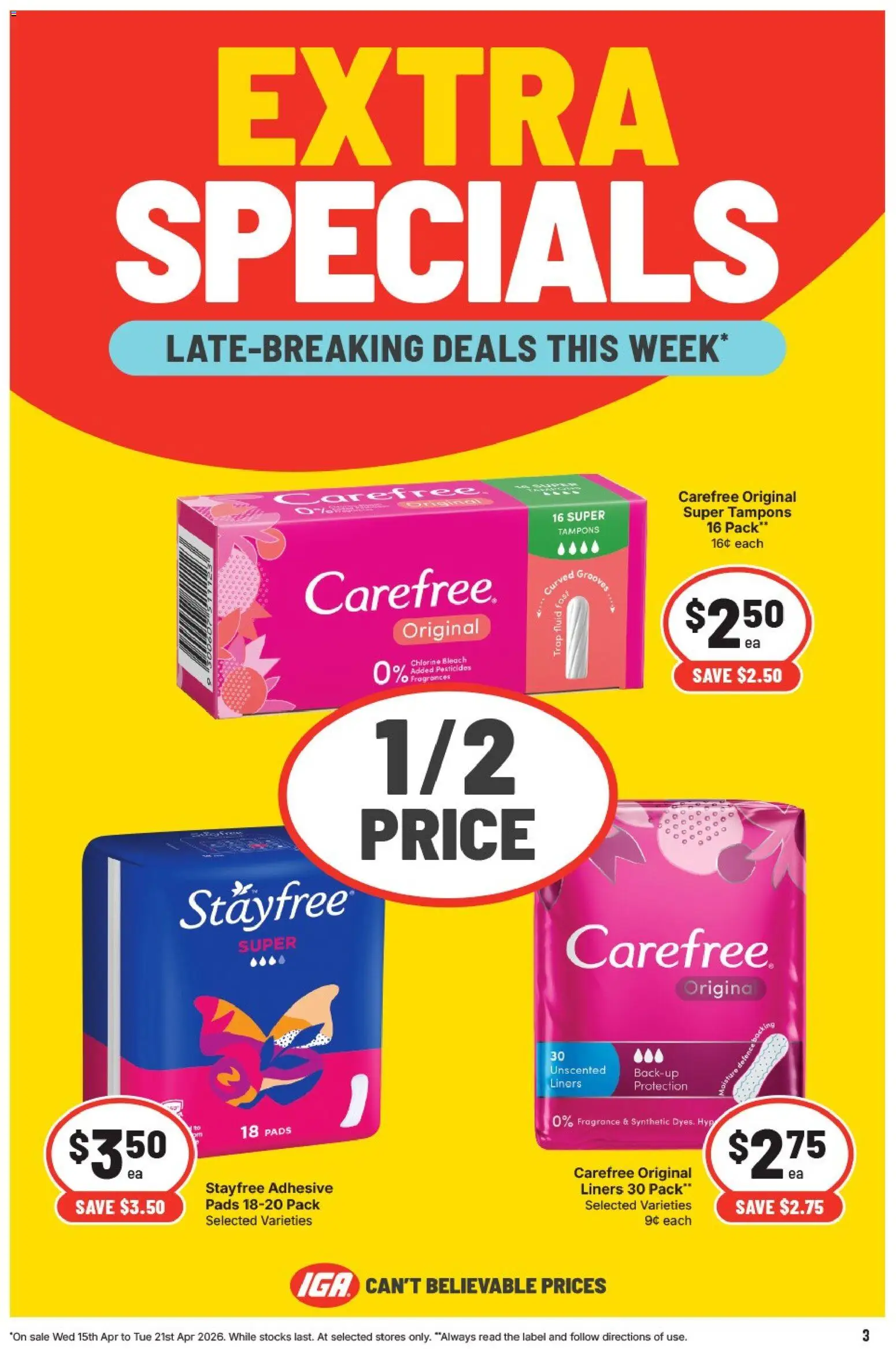 IGA catalogue  - page 4- valid from 15/04/2026