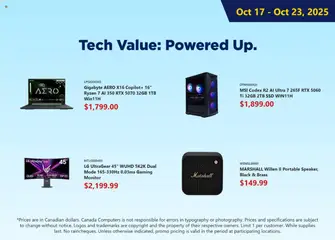 Preview Canada Computers - Weekly flyer valid from Oct 17, 2025