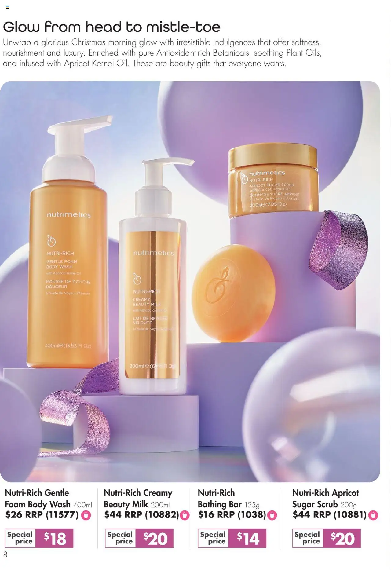 Nutrimetics Catalogue Holiday magic - page 8- valid from 12/10/2025
