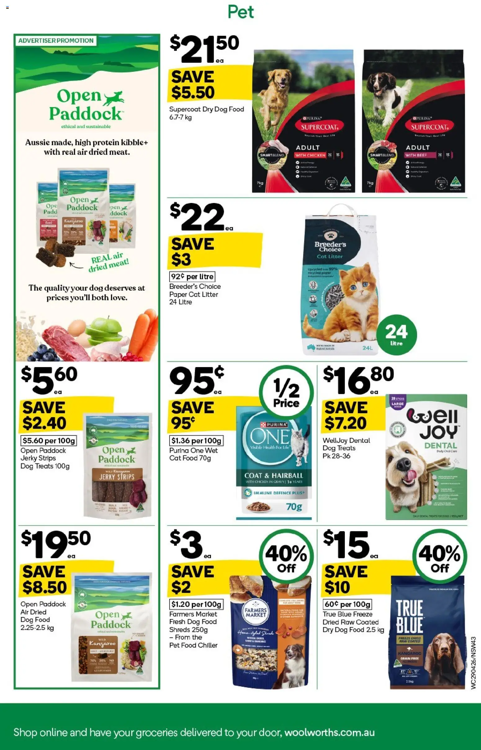 Woolworths catalogue  - page 43- valid from 29/04/2026