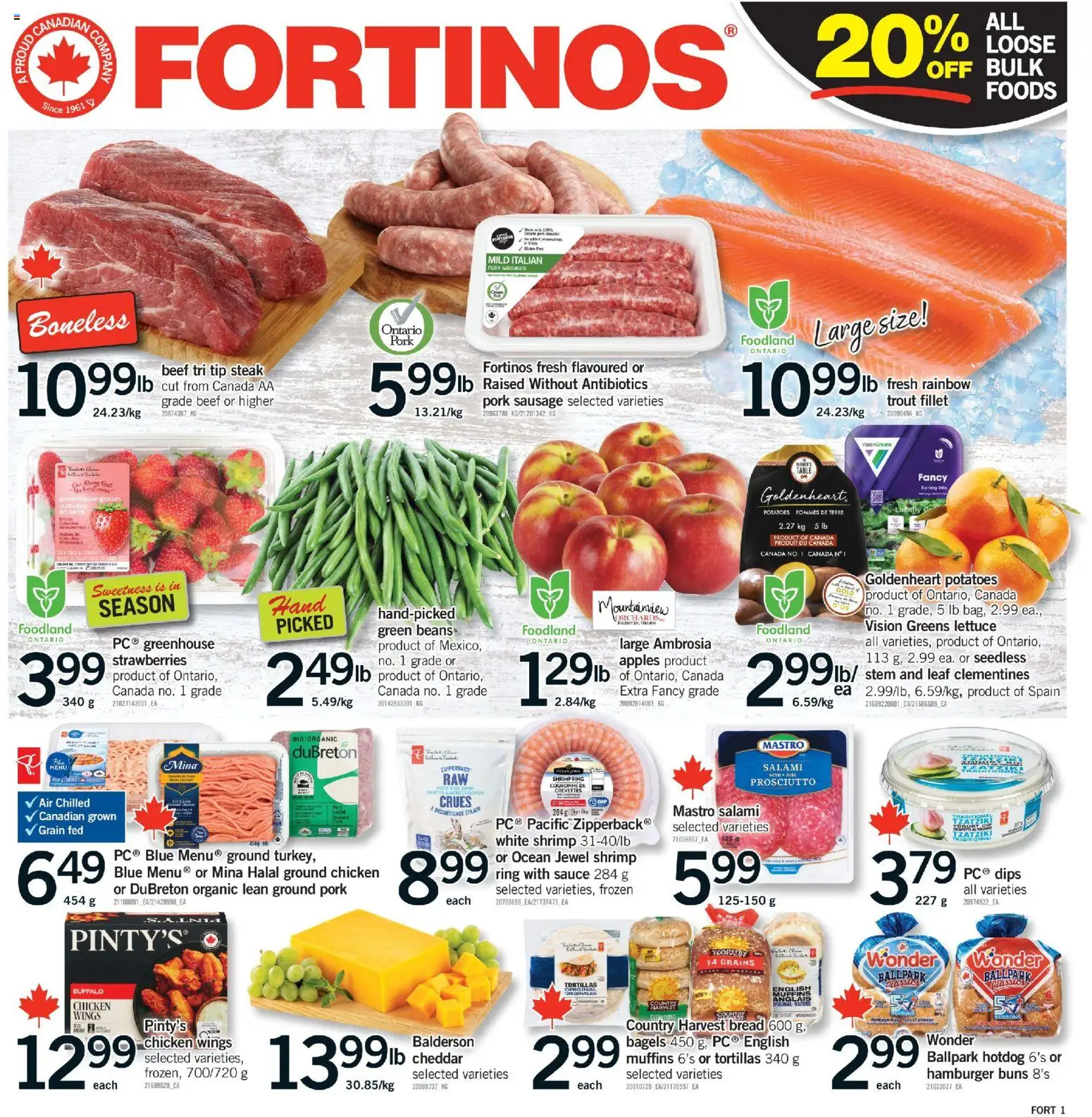 Fortinos weekly flyer / circulaire - page 1- valid from Apr 23, 2026