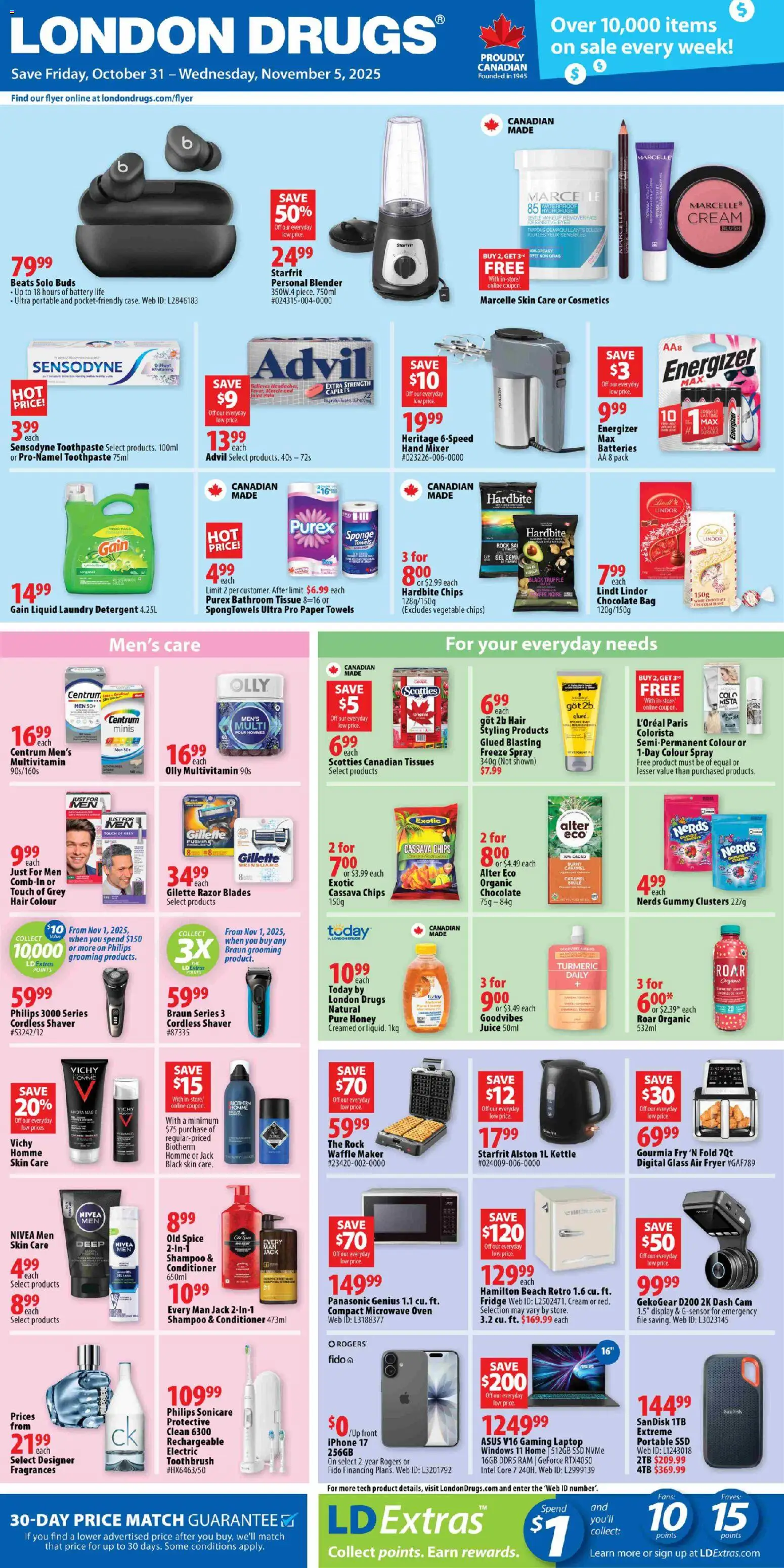 London Drugs weekly flyer / circulaire - page 1- valid from Oct 31, 2025