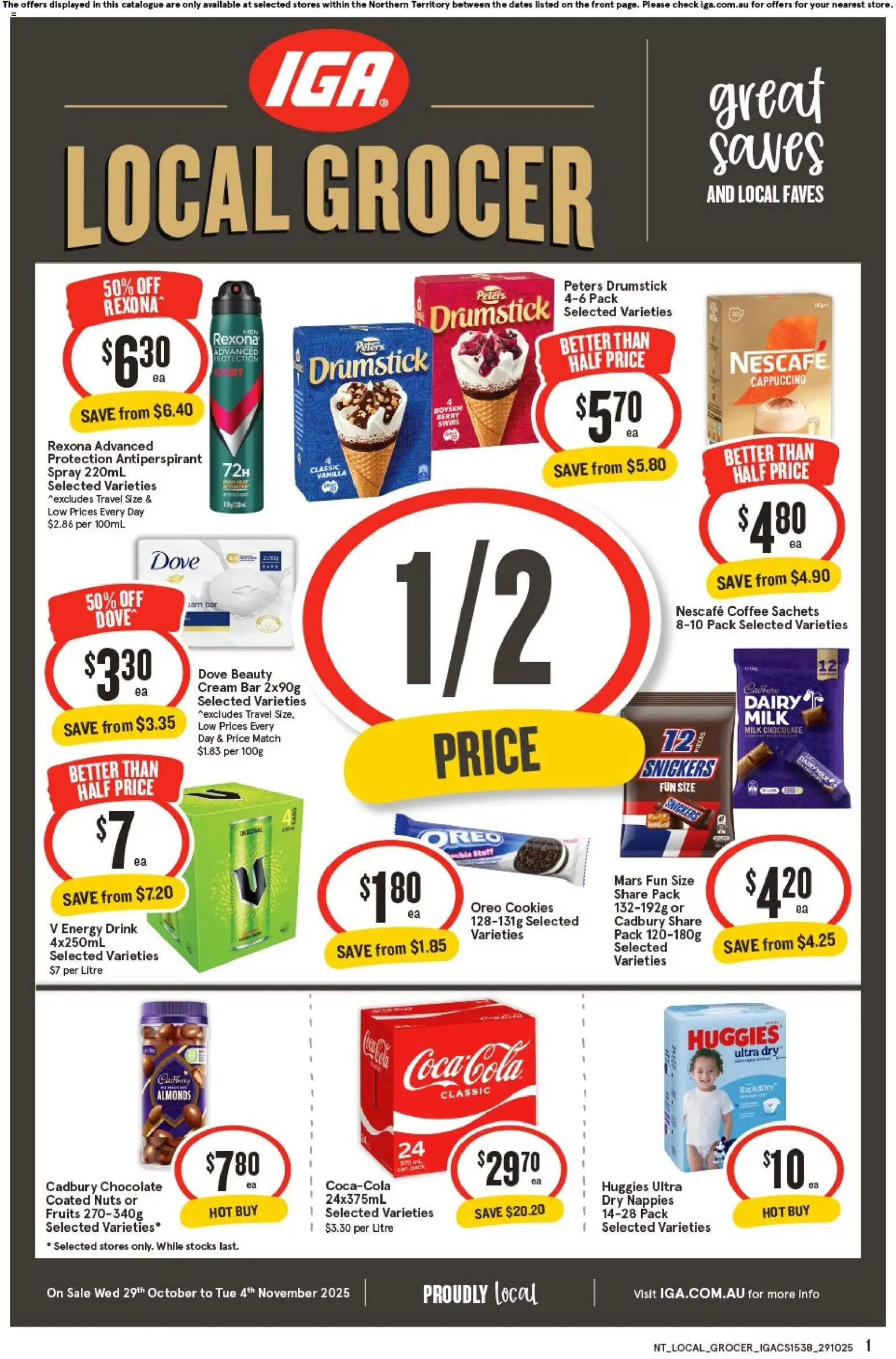 IGA Local Grocer NT - page 1- valid from 29/10/2025