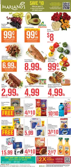 Preview Mariano's Weekly Ad valid from 10/22/2025