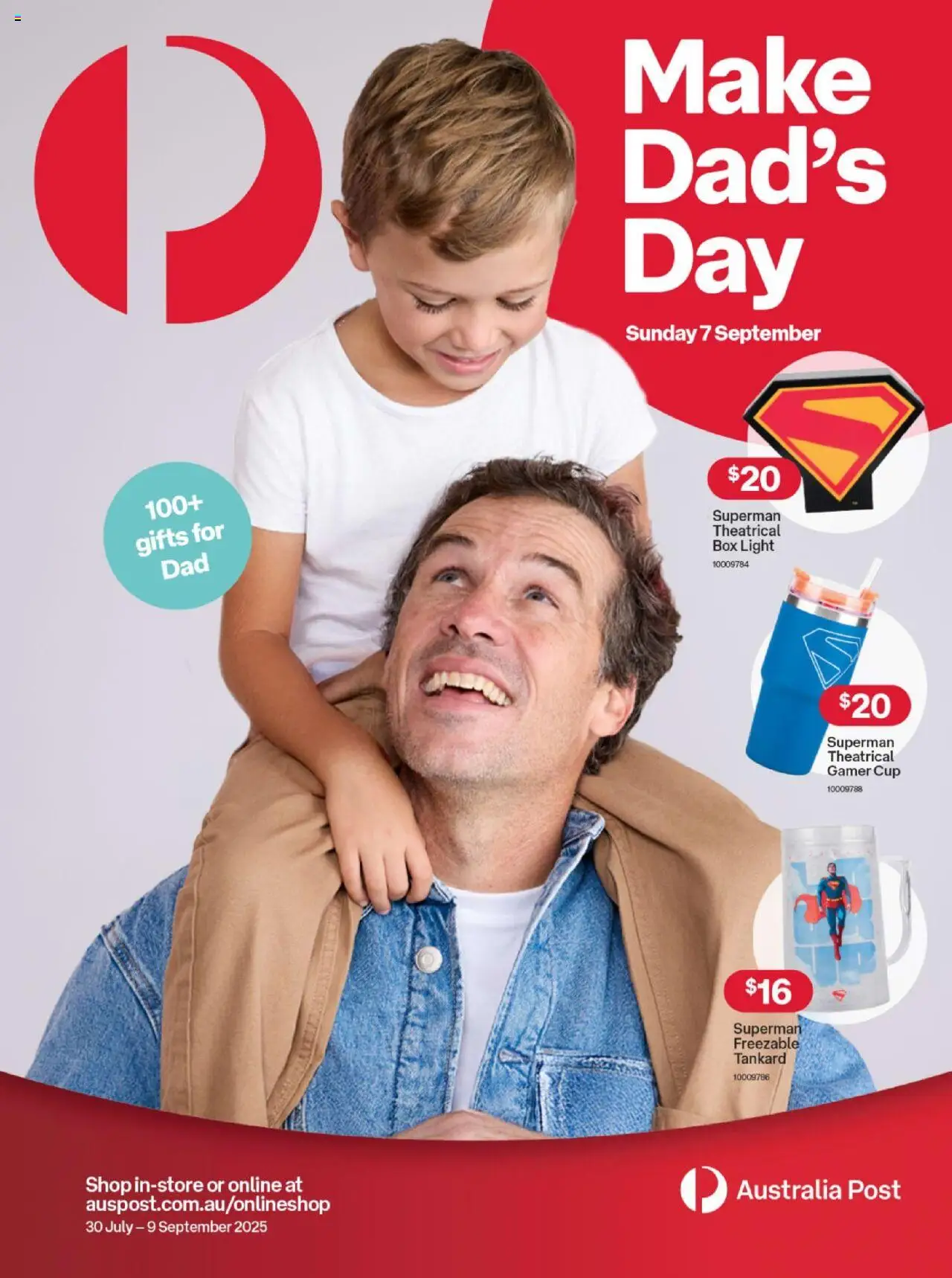 Australia Post - Make Dad's Day - page 1- valid from 30/07/2025