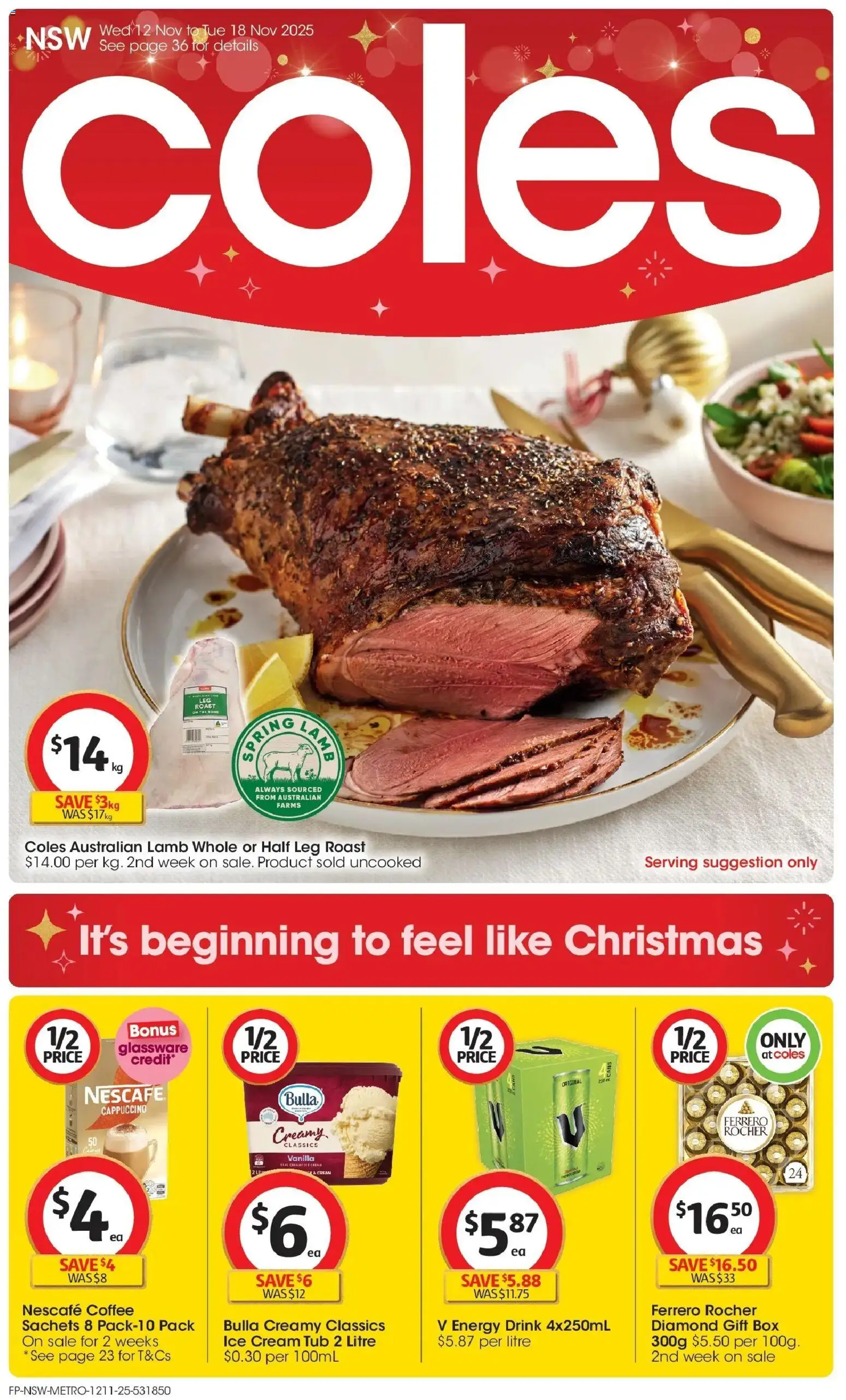 Coles Catalogue NSW - page 1- valid from 12/11/2025