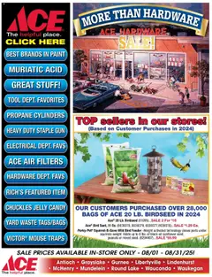 Preview ACE Hardware Weekly Ad valid from 08/01/2025