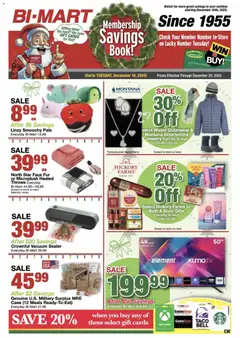 Preview Bi-Mart Membership Savings Book valid from 12/16/2025