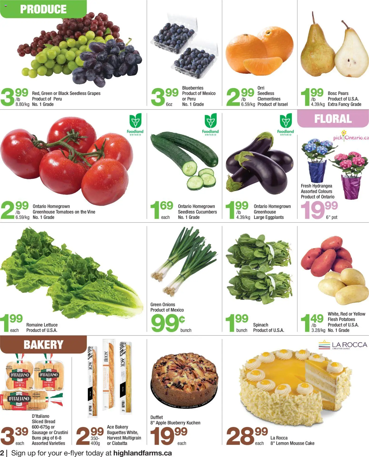 Highland Farms weekly flyer / circulaire - page 2- valid from Apr 9, 2026
