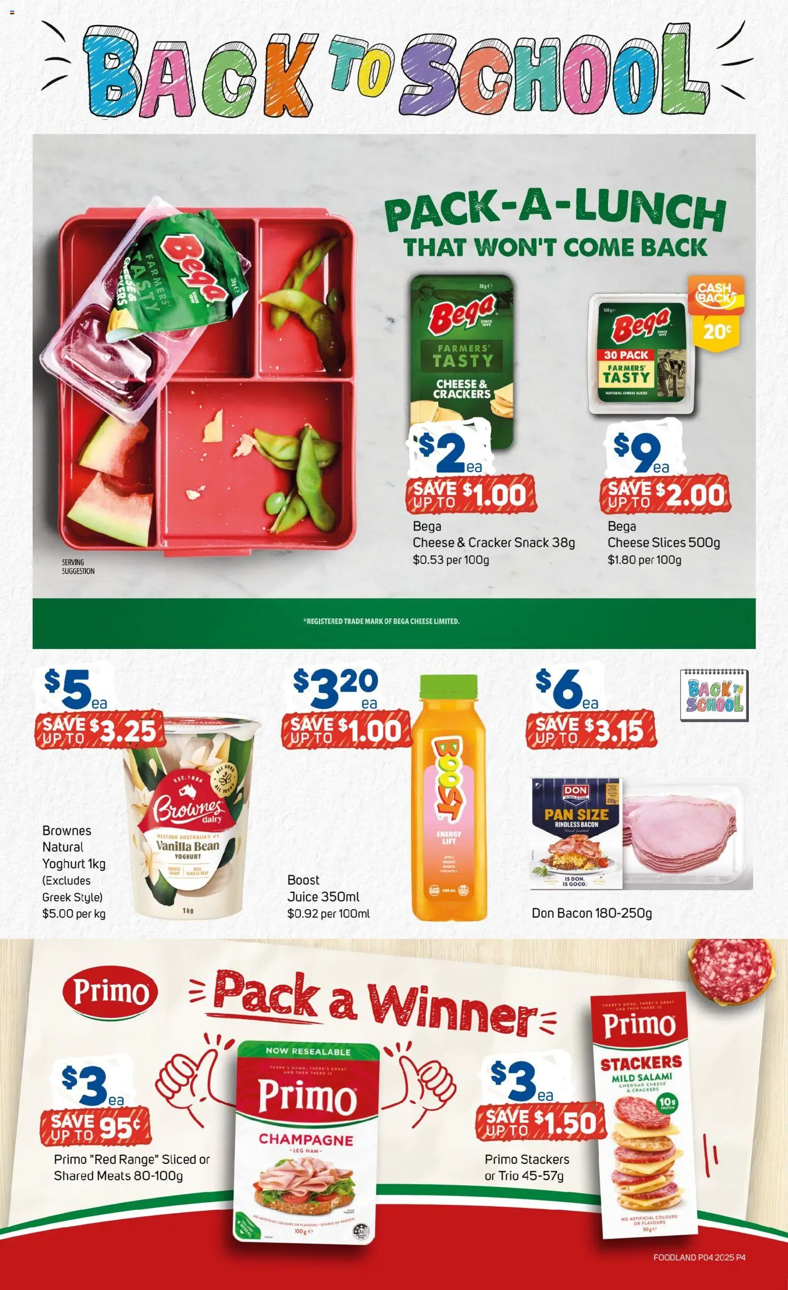 Foodland  Catalogue  - page 4- valid from 21/01/2026