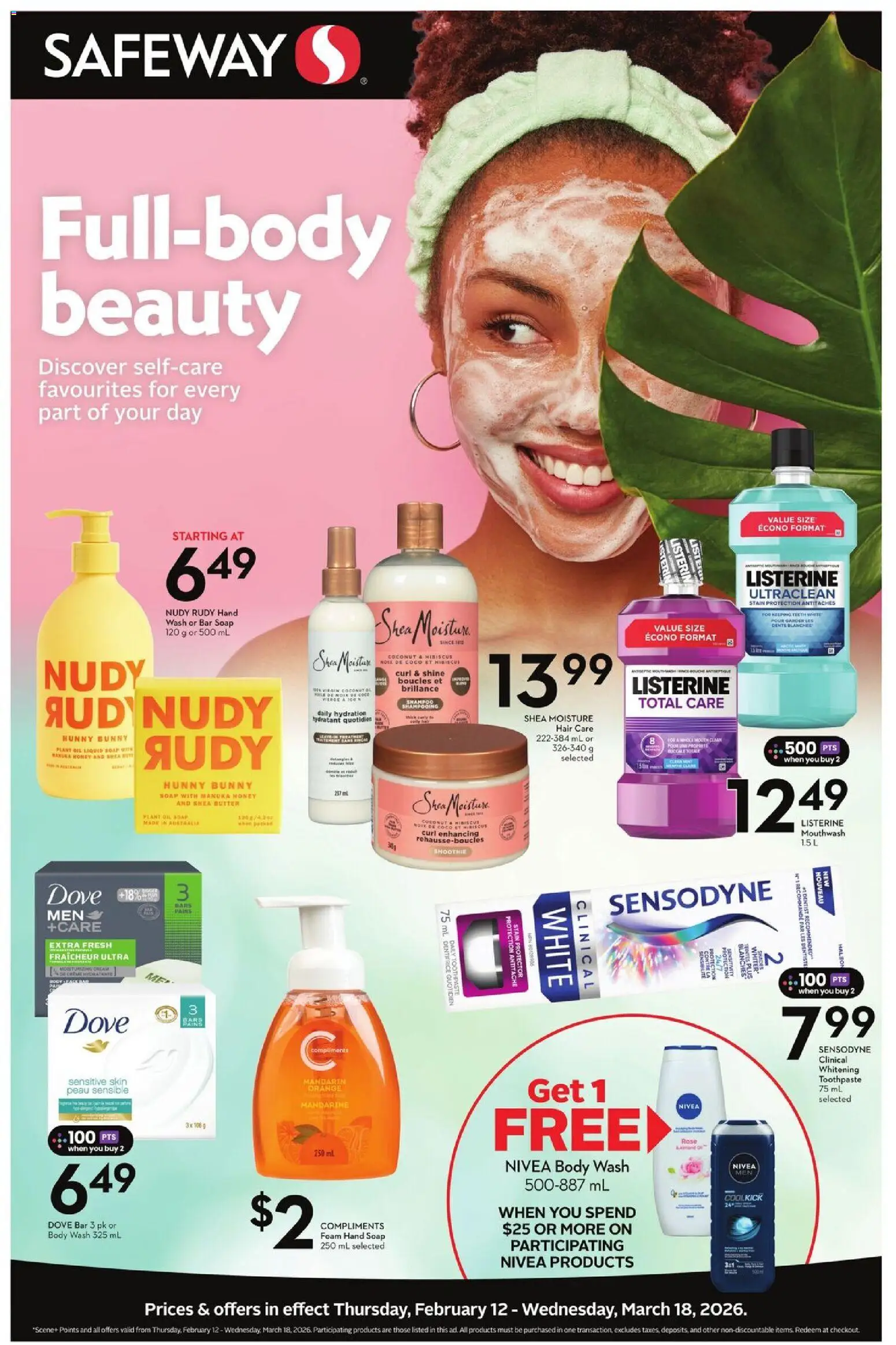 Safeway - Health & Beauty Flyer - page 1- valid from Feb 12, 2026