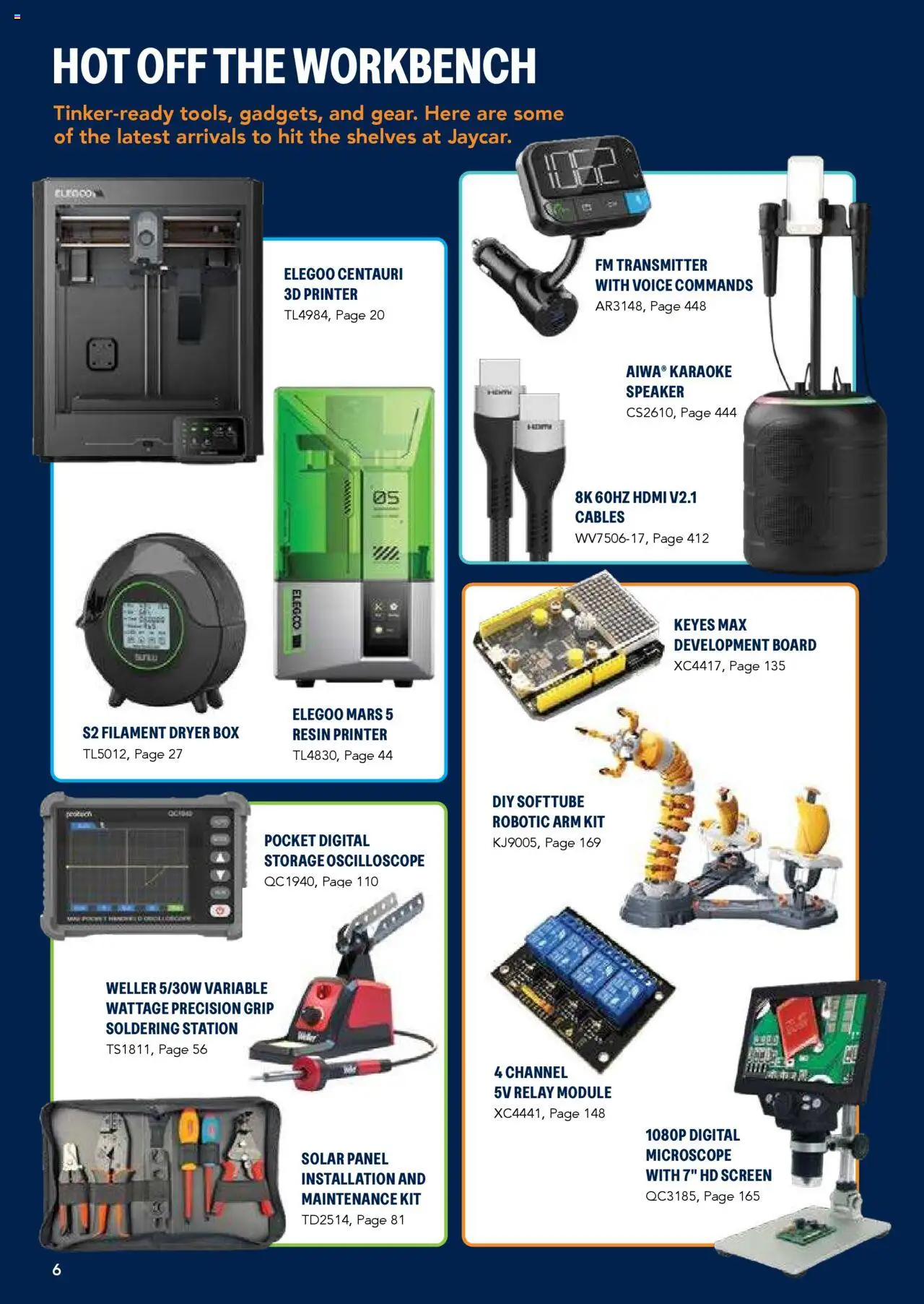 Jaycar Engineering & Scientific Catalogue 2025/2026  - page 6- valid from 09/07/2025