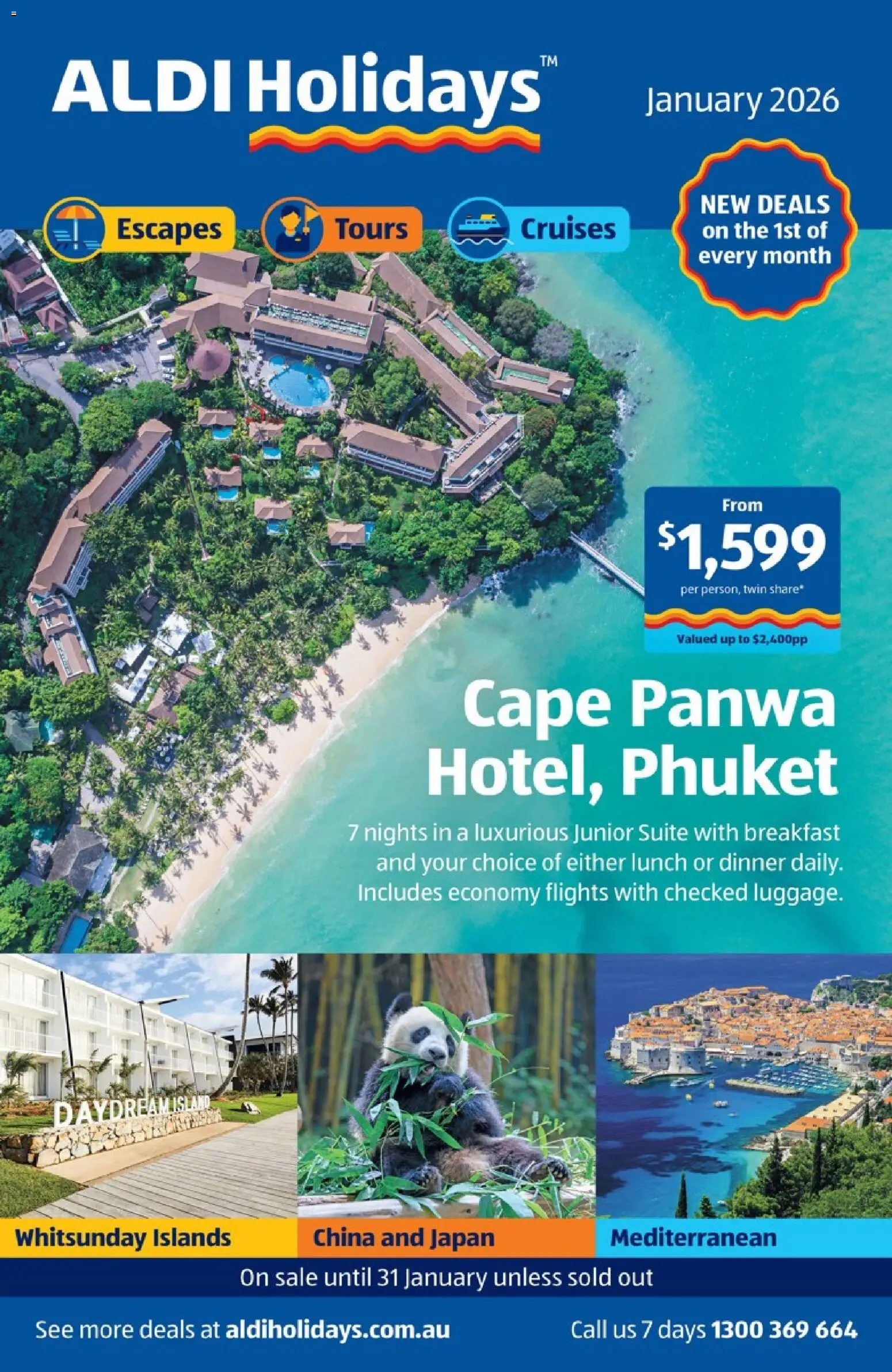 Aldi - NEW Holidays - page 1- valid from 01/01/2026