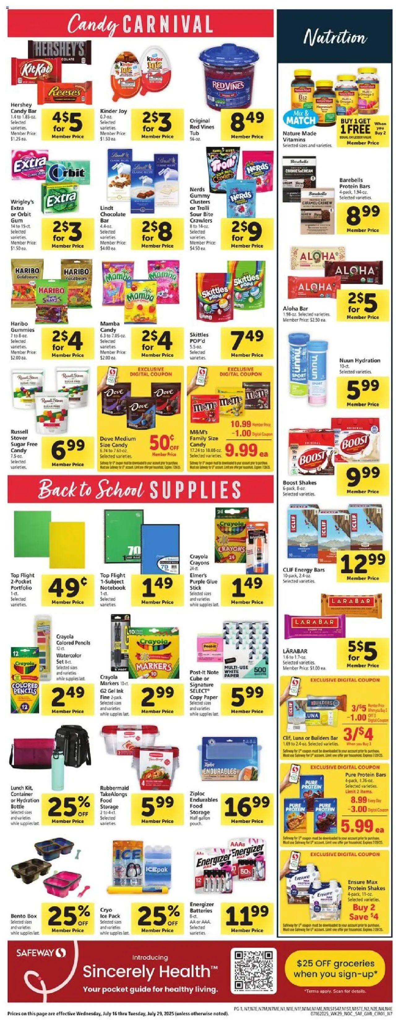 Safeway Weekly Ad - CA - page 9- valid from 07/16/2025