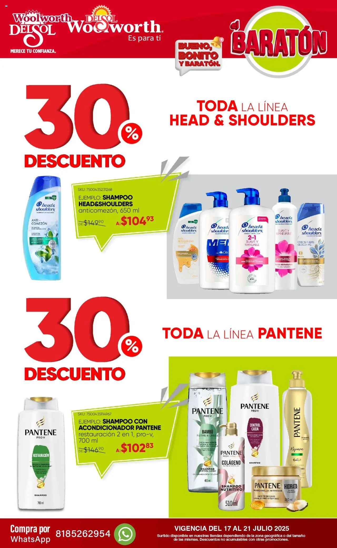 Del Sol y Woolworth - Catálogo Llegó el Baratón - página 15- válido desde 17/07/2025