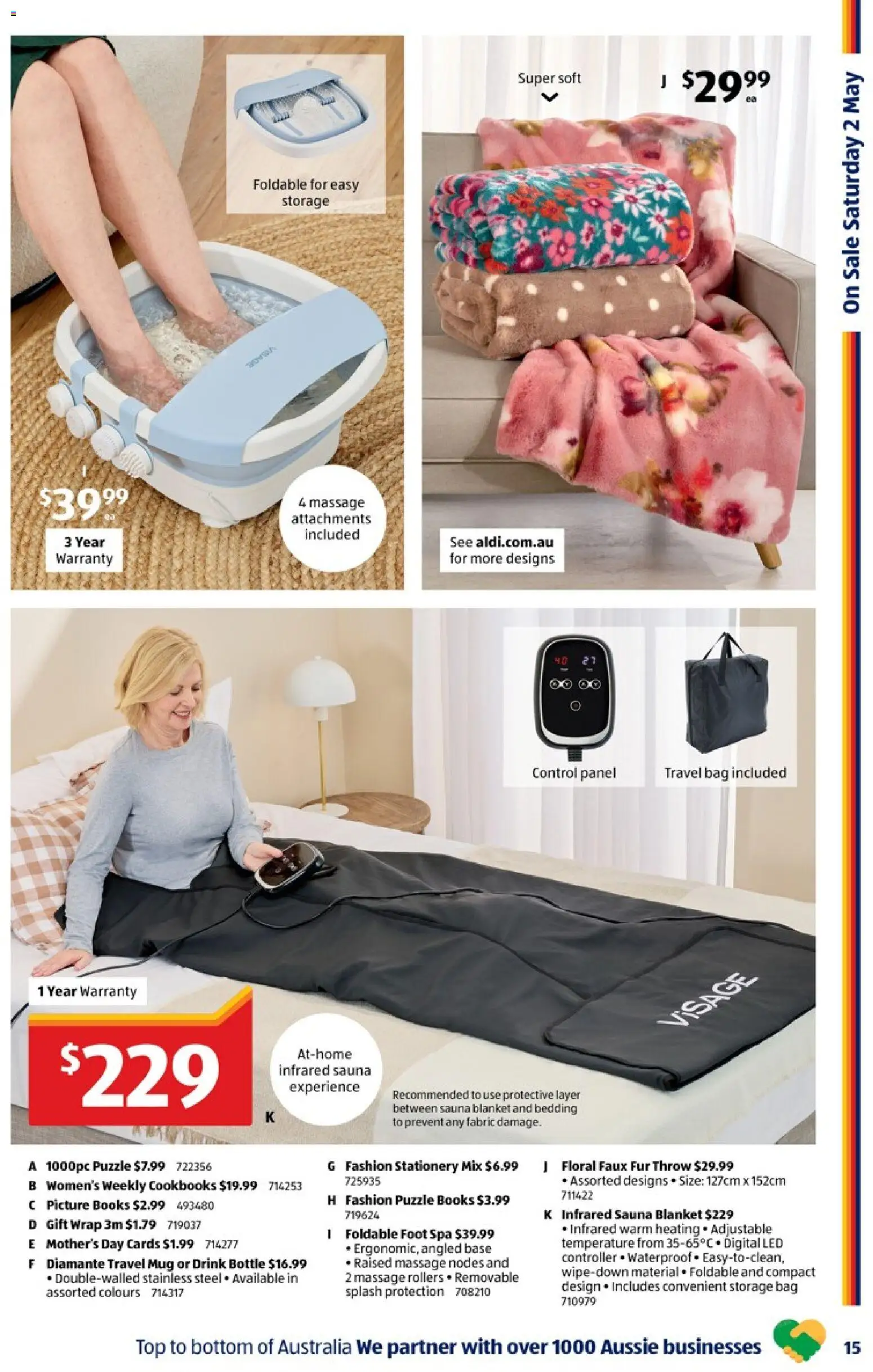 Aldi catalogue  - page 15- valid from 29/04/2026