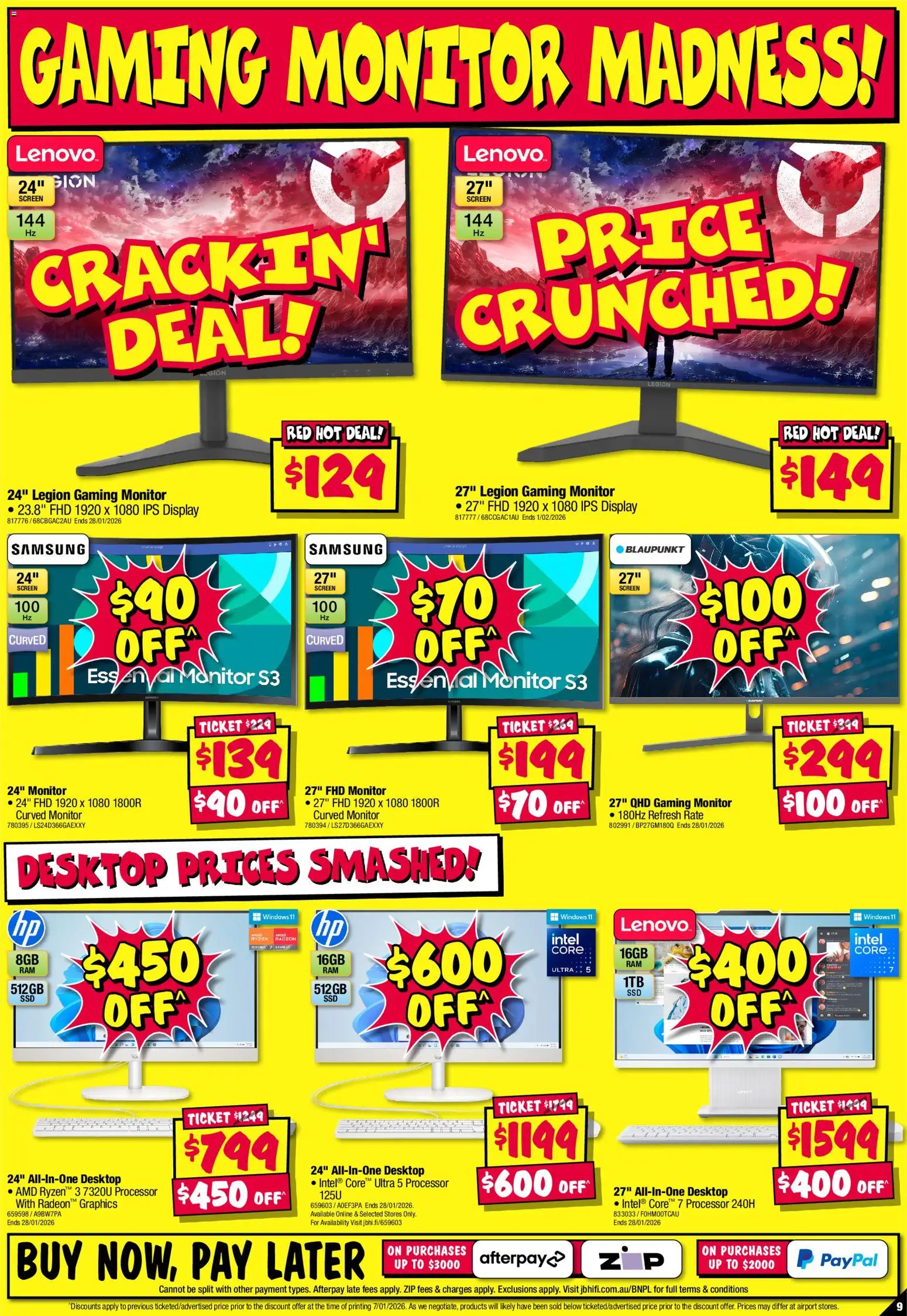 JB Hi-Fi Big Brand Sellout - page 9- valid from 15/01/2026