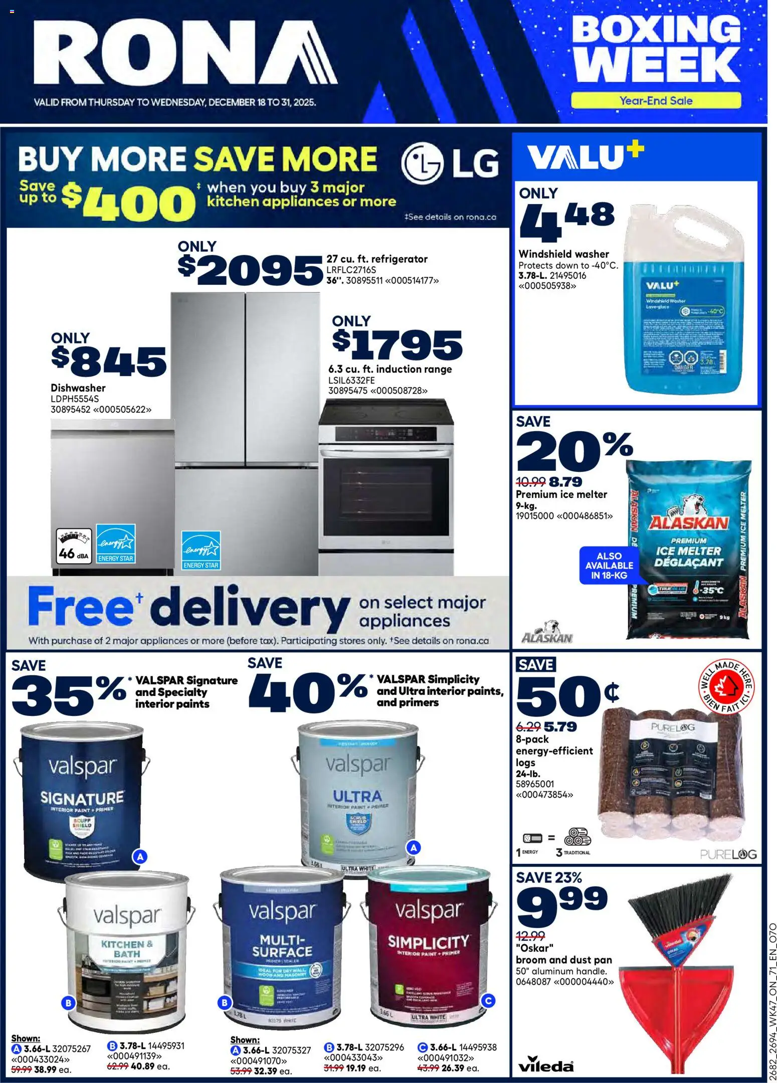 Rona weekly flyer - page 1- valid from Dec 18, 2025