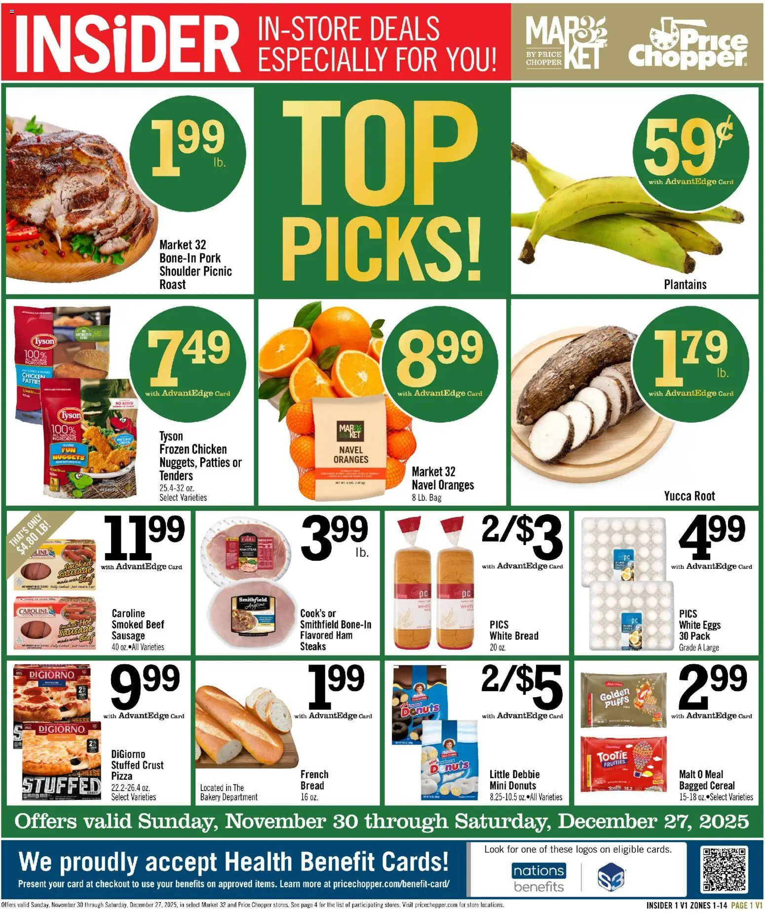 Price Chopper Flyer - page 1- valid from 11/29/2025