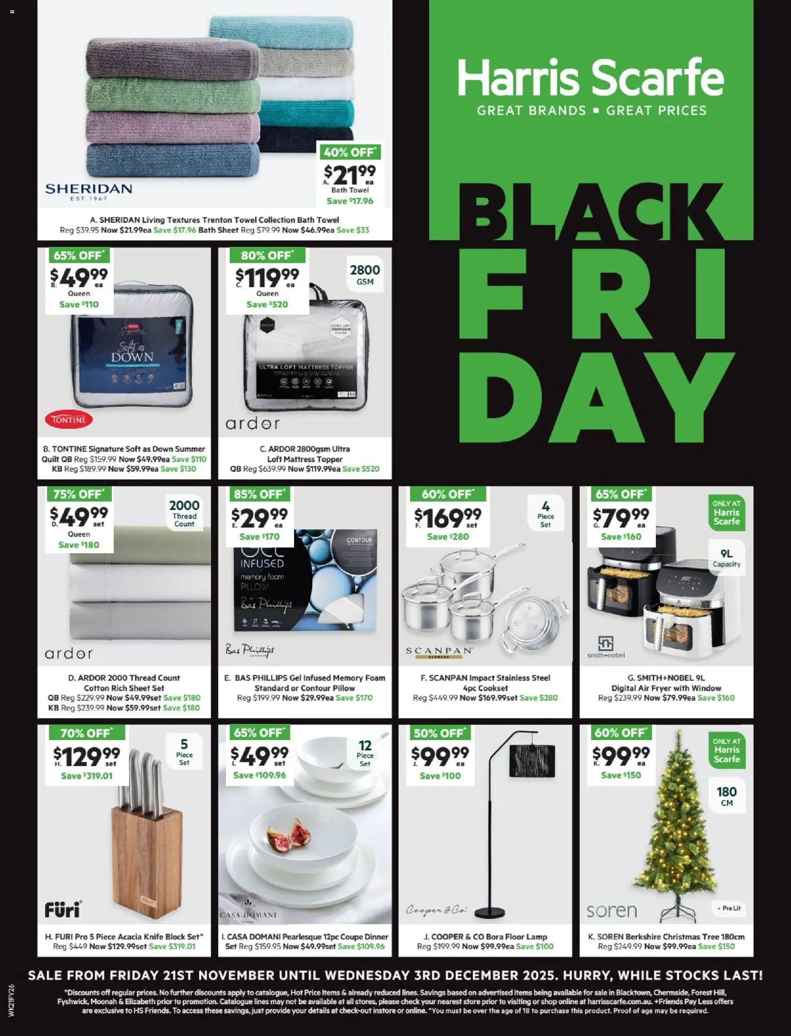 Harris Scarfe Black Friday - page 1- valid from 20/11/2025