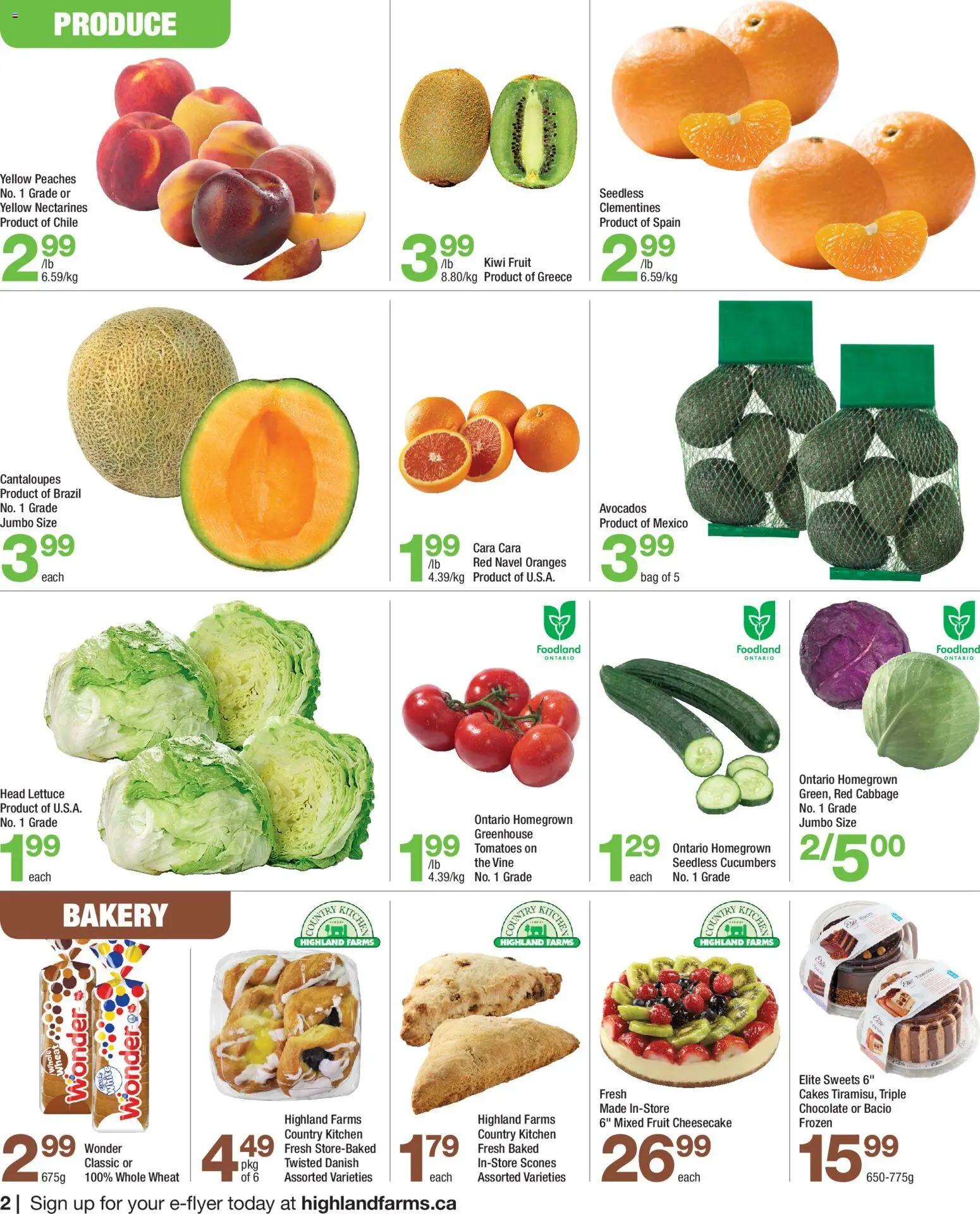 Highland Farms weekly flyer / circulaire - page 2- valid from Jan 8, 2026