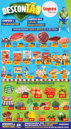 Pré-visualização Lopes Supermercados - Ofertas da semana válida a partir de 21/10/2025