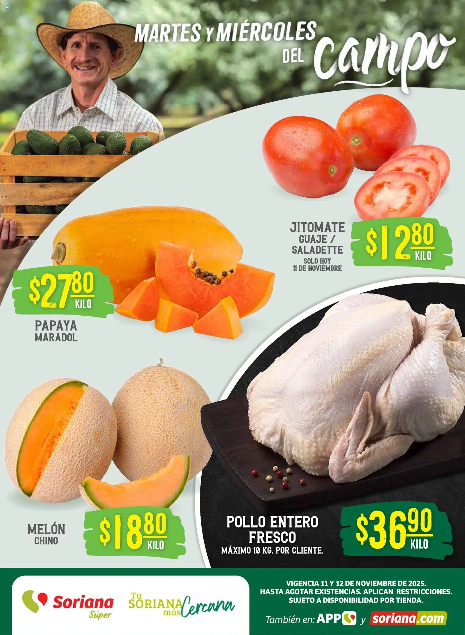 Soriana - Martes y Miércoles del Campo Súper: BCS, Son y Sin - página 1- válido desde 11/11/2025