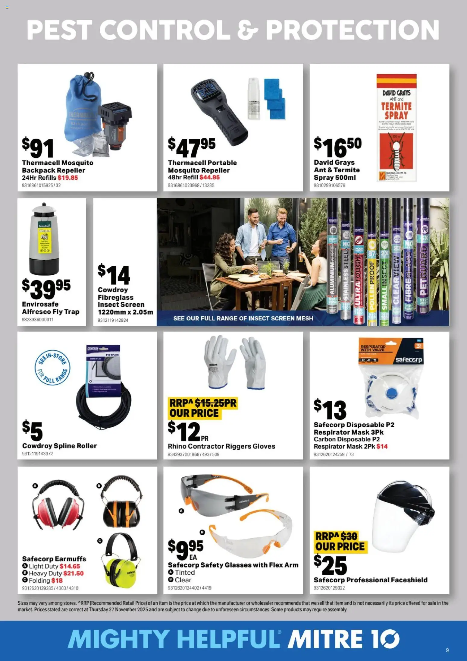 Mitre 10  Catalogue  - page 9- valid from 07/01/2026