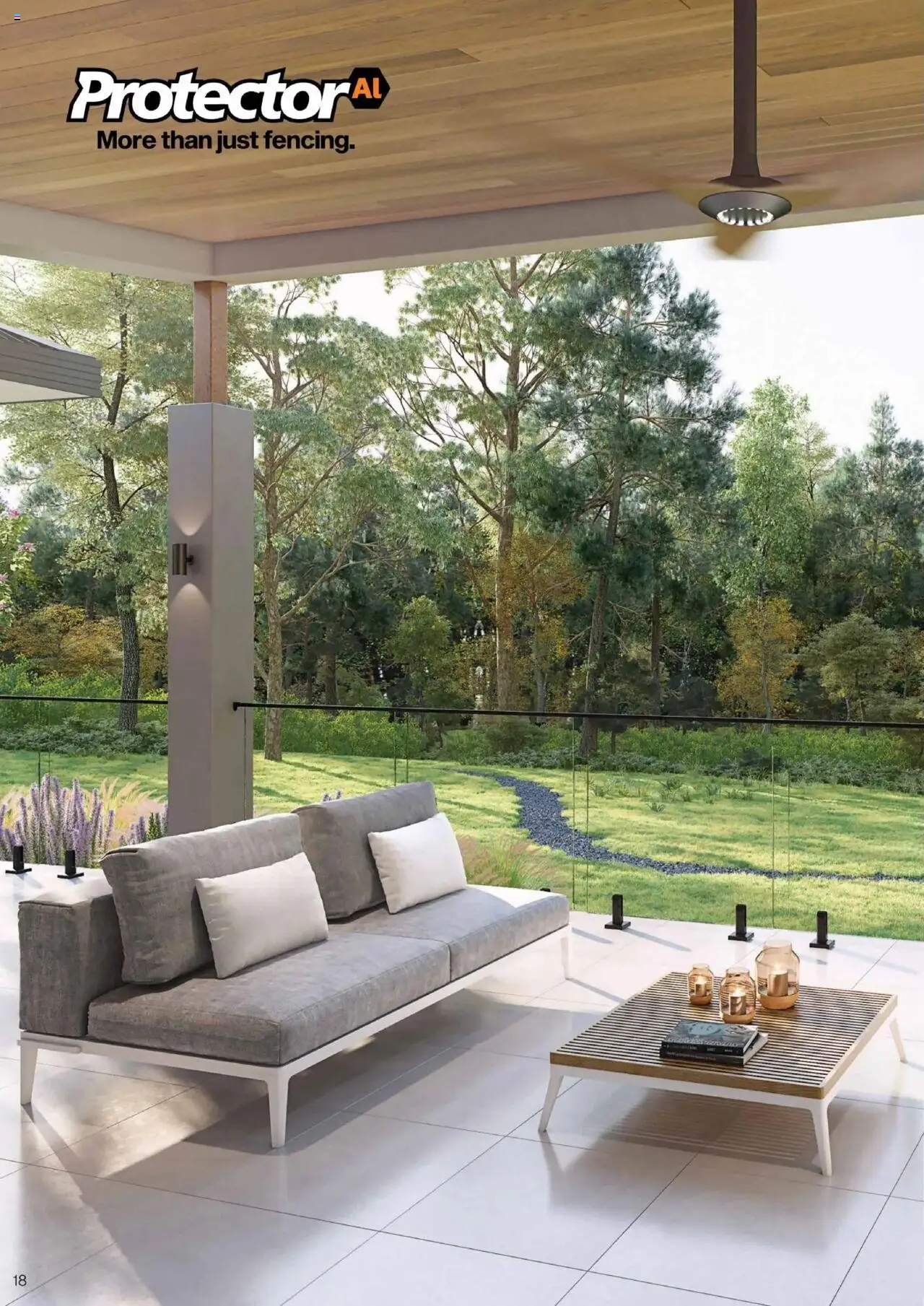 Bunnings Warehouse - Protectoral Aluminium and Glass Fencing Brochure - page 18- valid from 22/09/2025